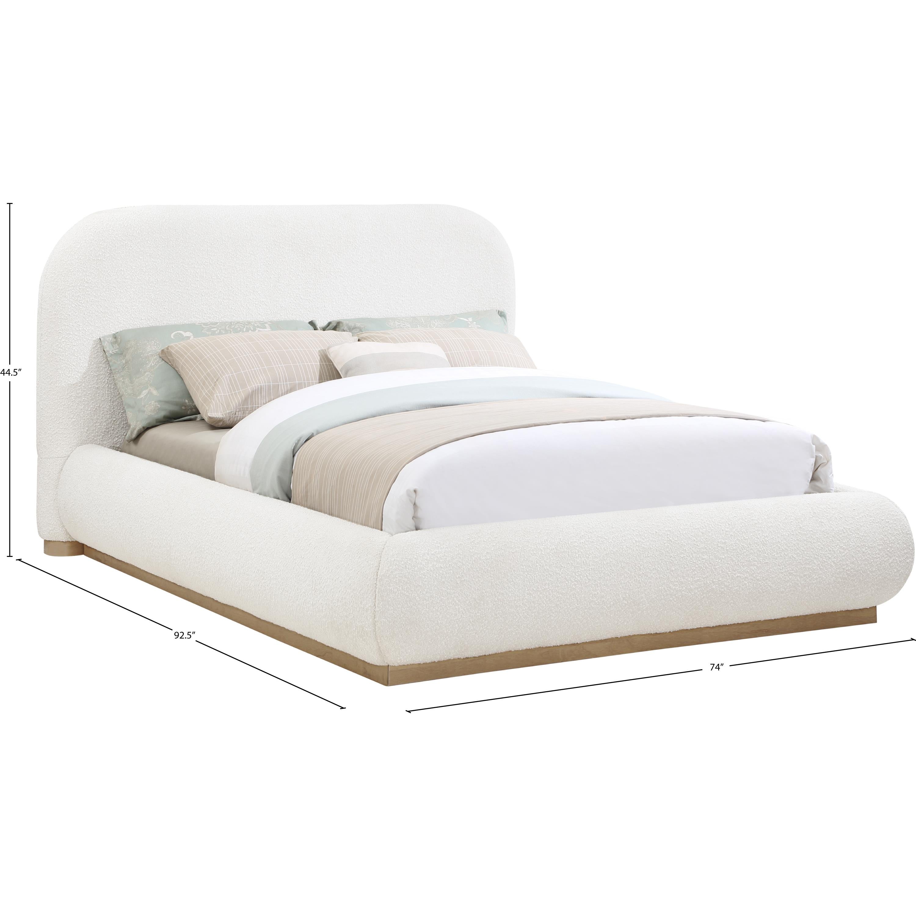 Meridian Vaughn Cream Queen Bed