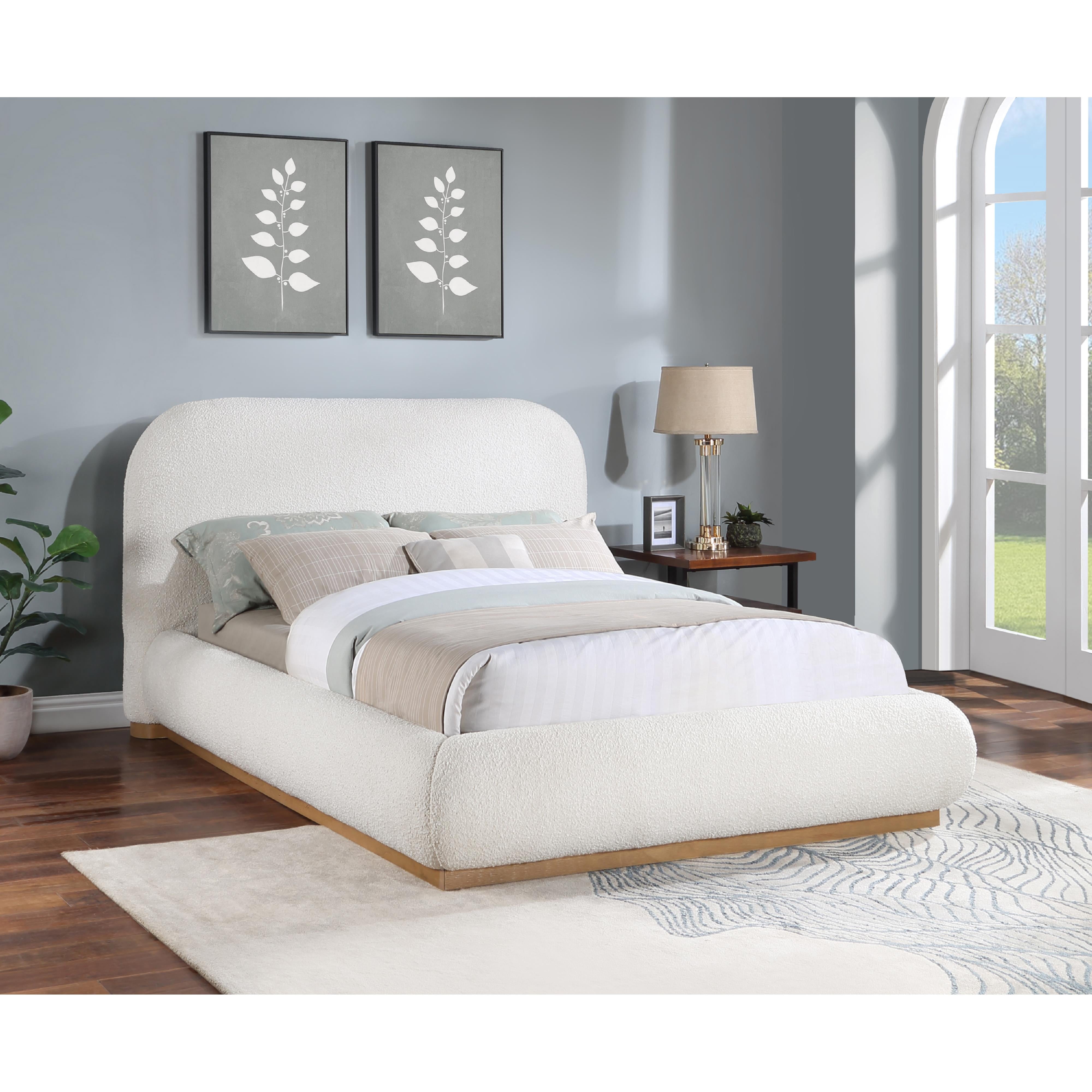 Meridian Vaughn Cream Queen Bed