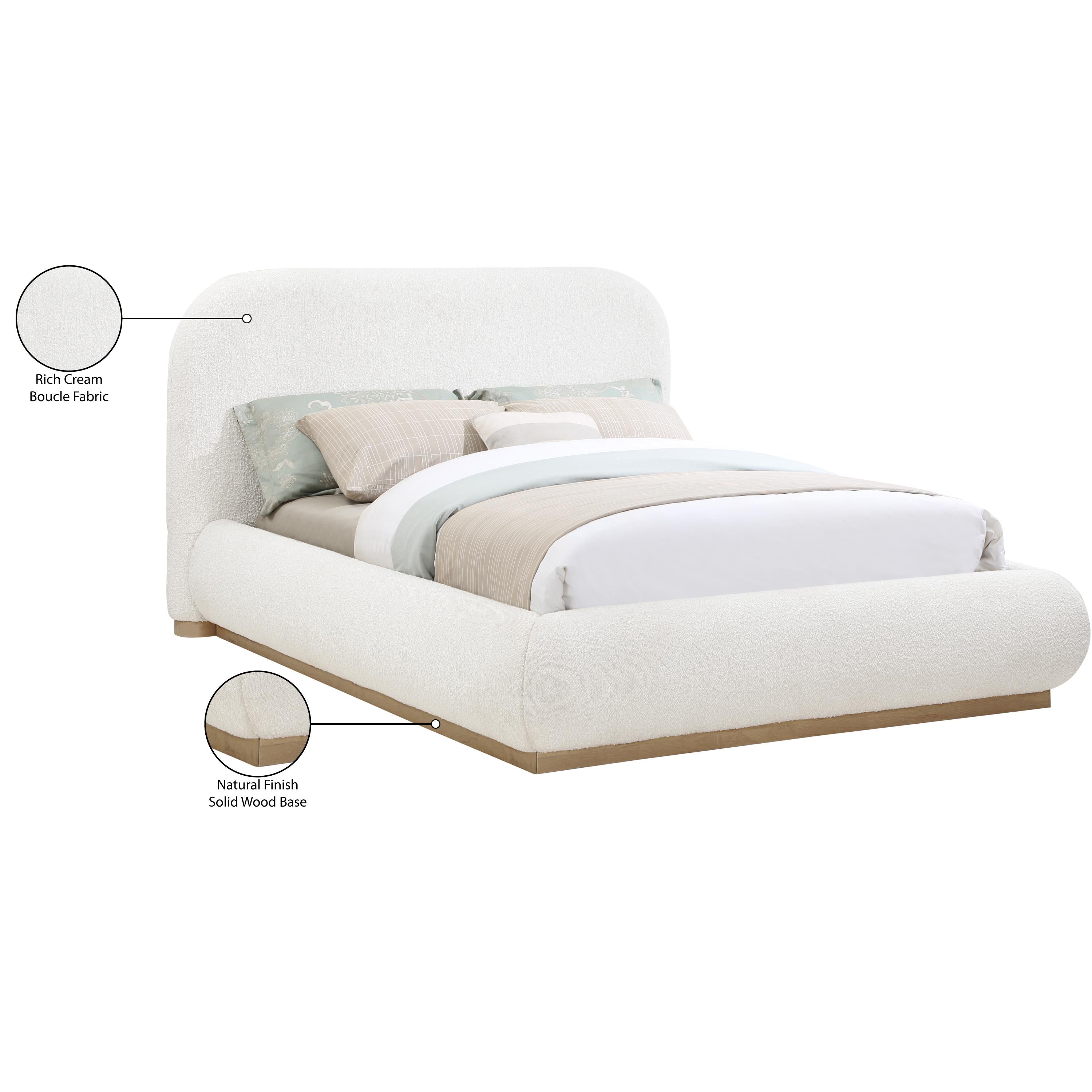 Meridian Vaughn Cream Queen Bed