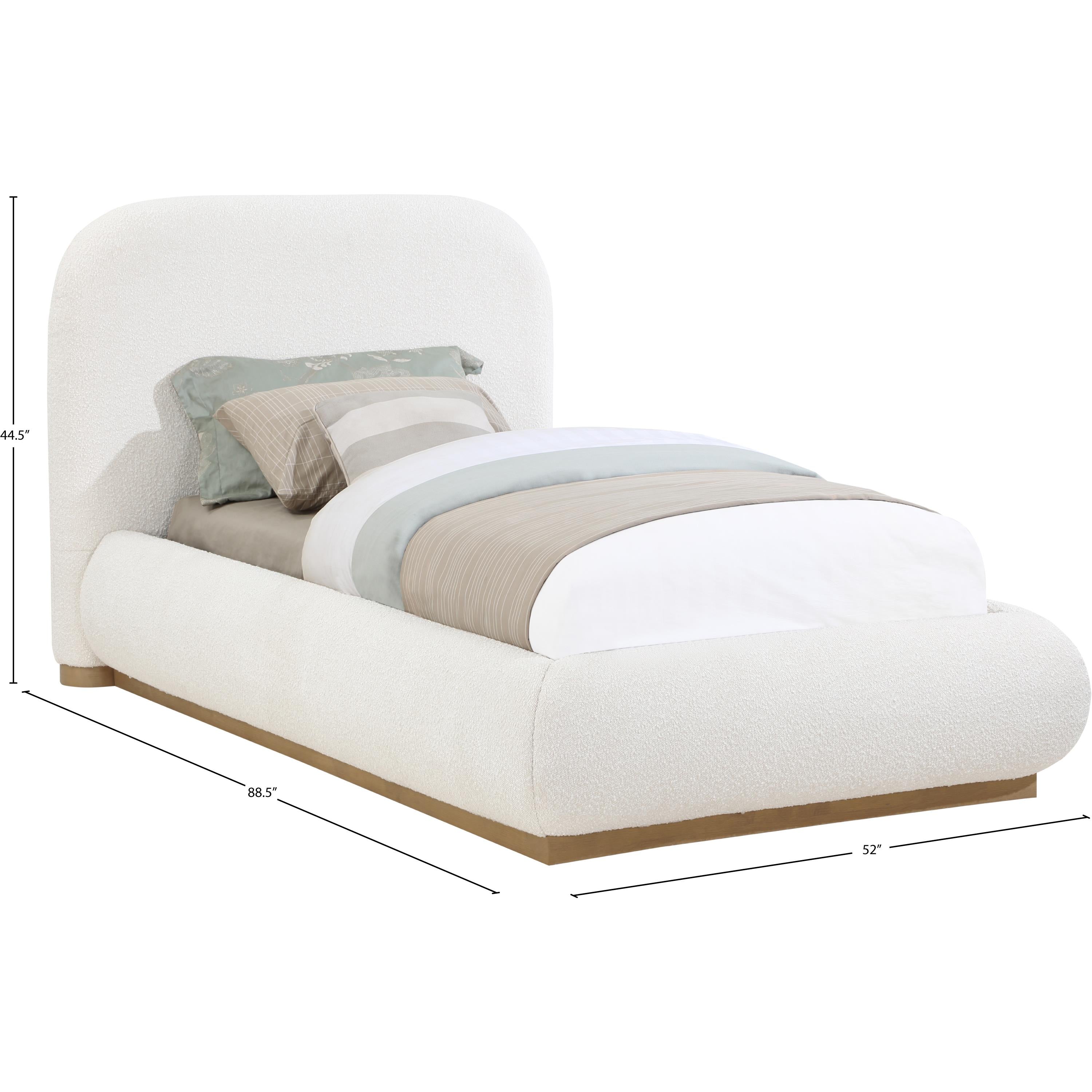 Meridian Vaughn Cream Twin Bed