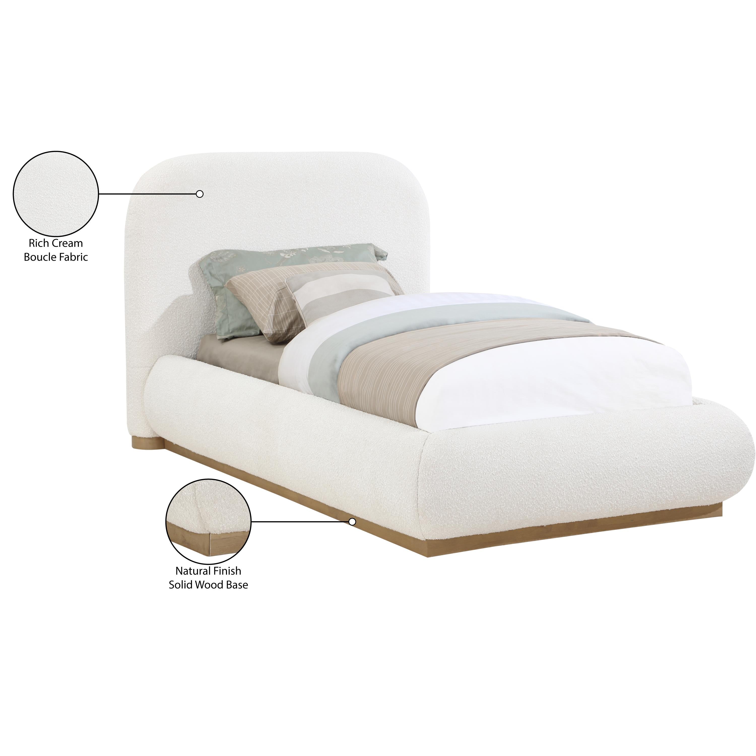 Meridian Vaughn Cream Twin Bed