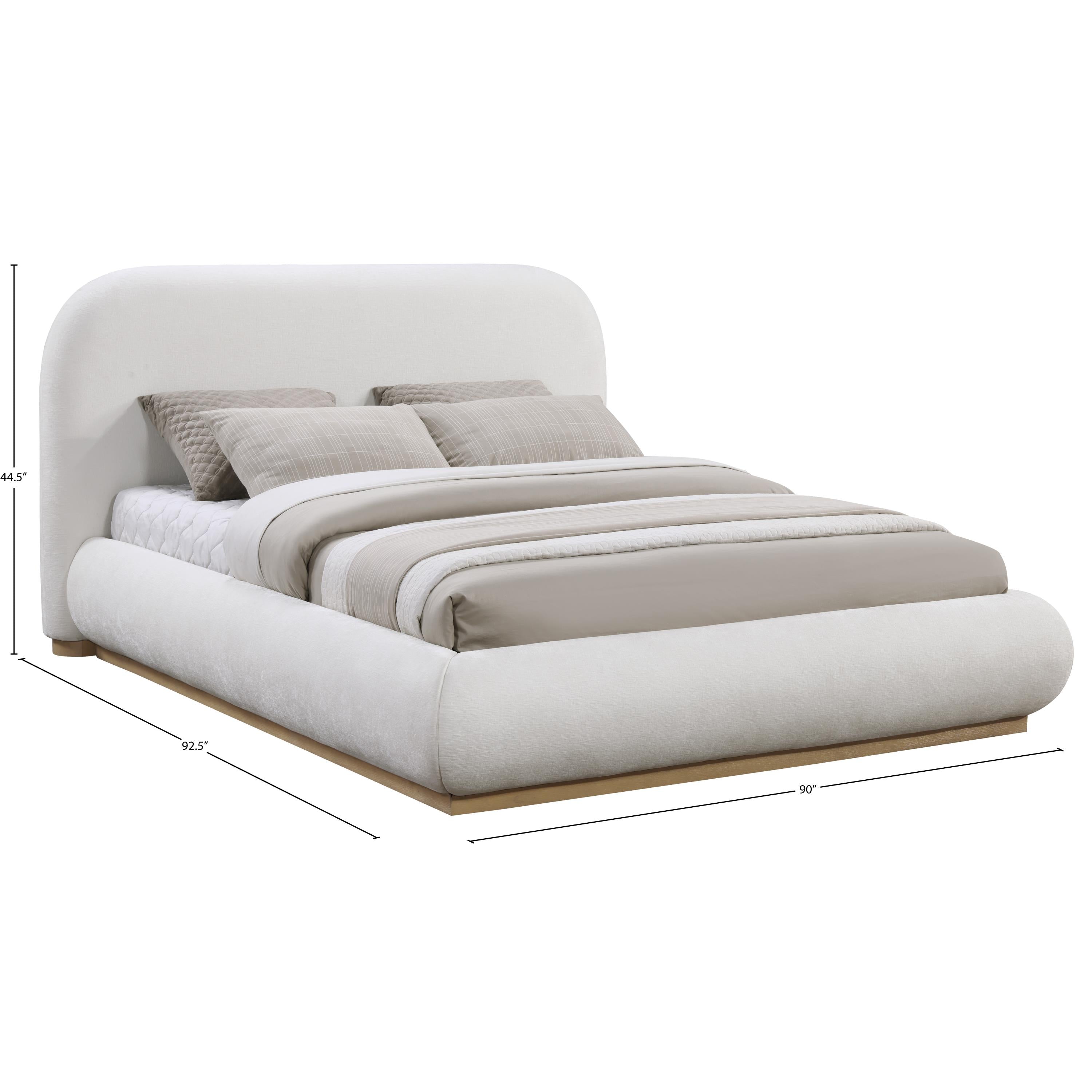 Meridian Vaughn Cream King Bed