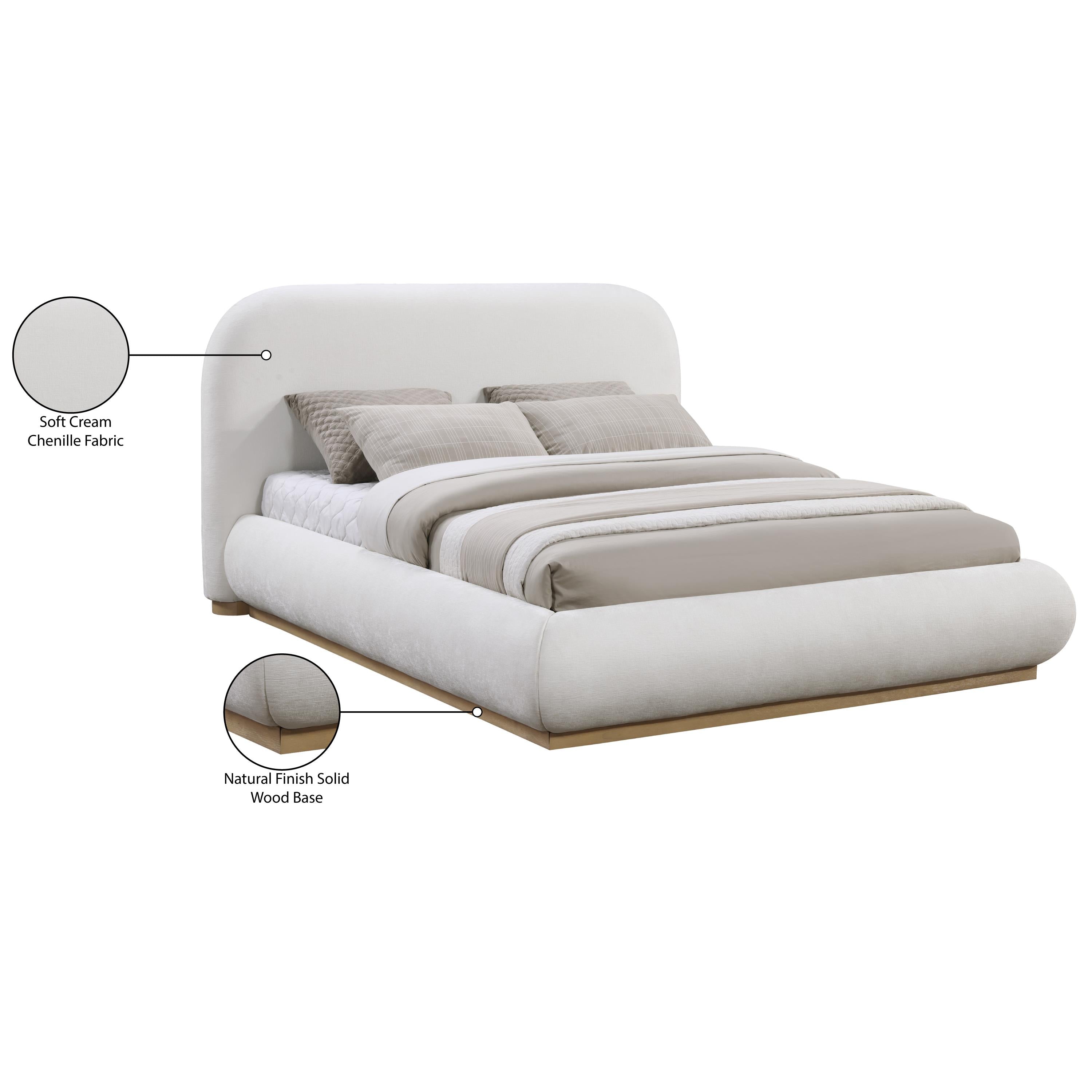 Meridian Vaughn Cream King Bed