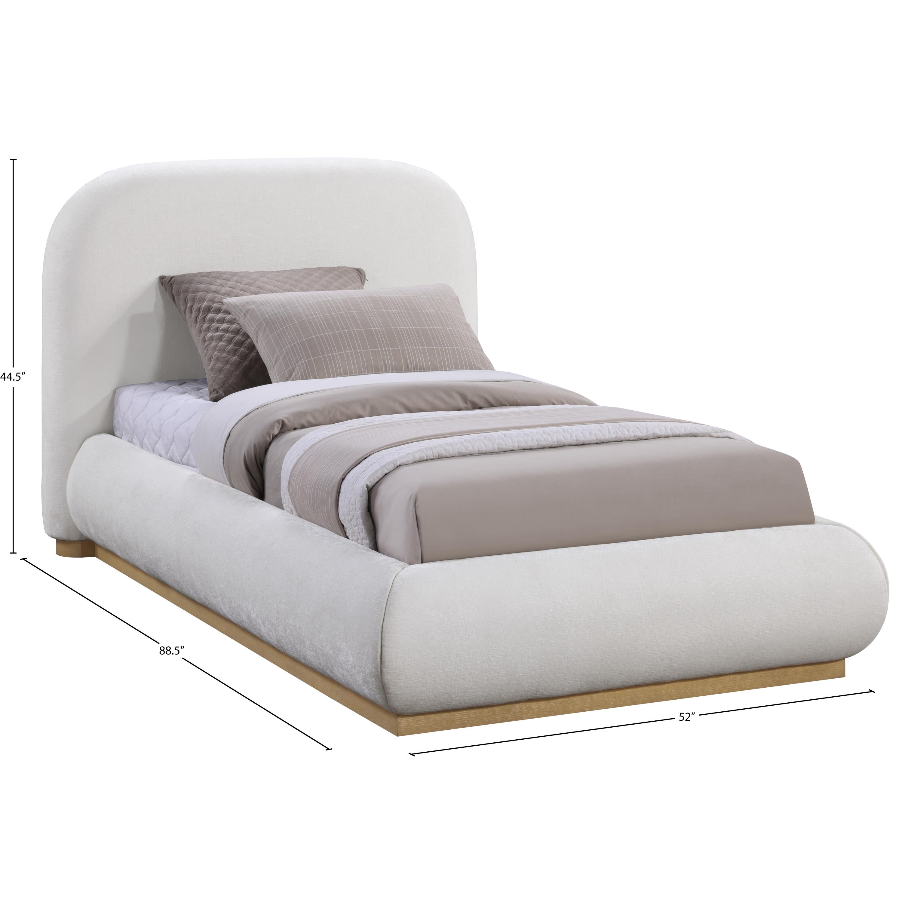 Meridian Vaughn Cream Twin Bed