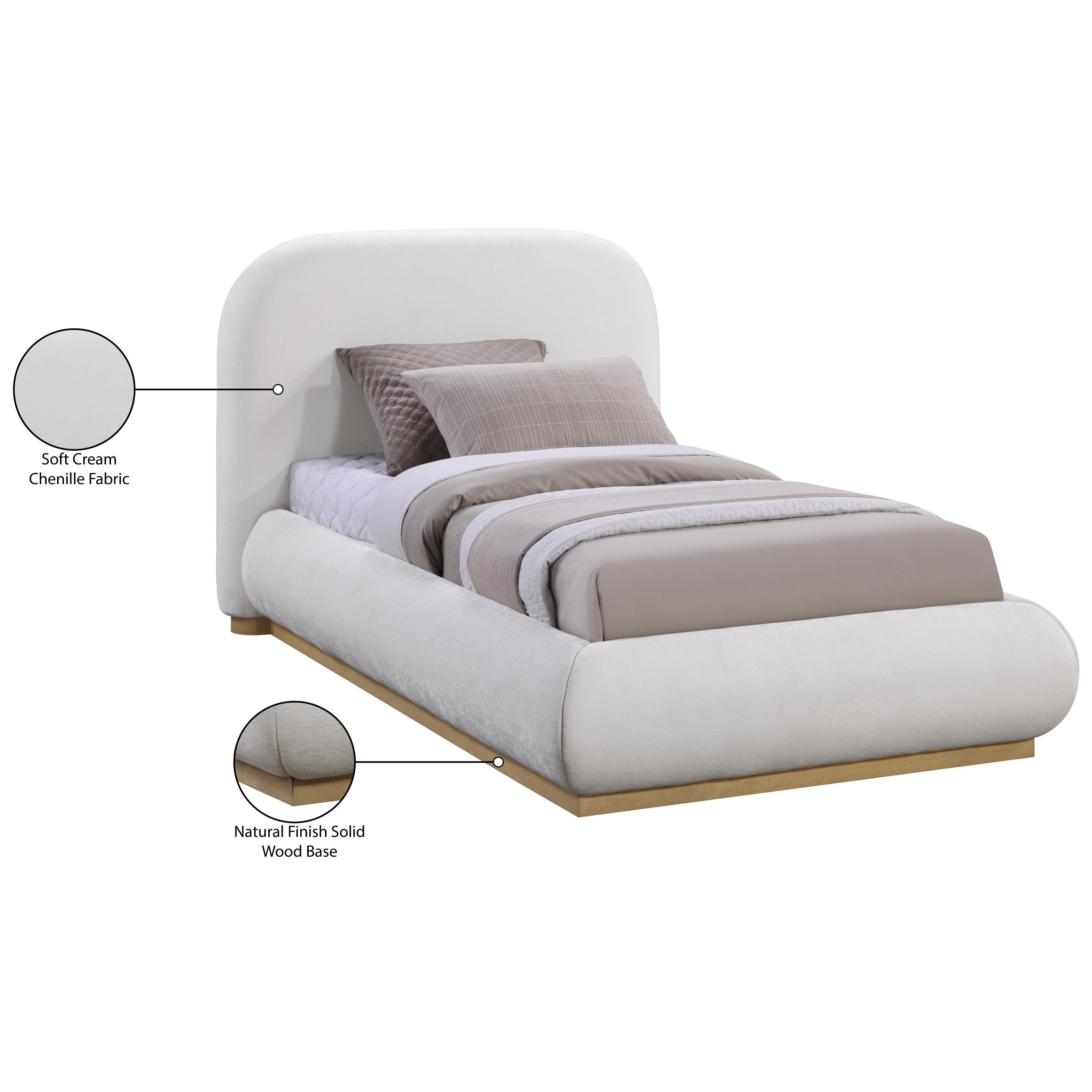 Meridian Vaughn Cream Twin Bed