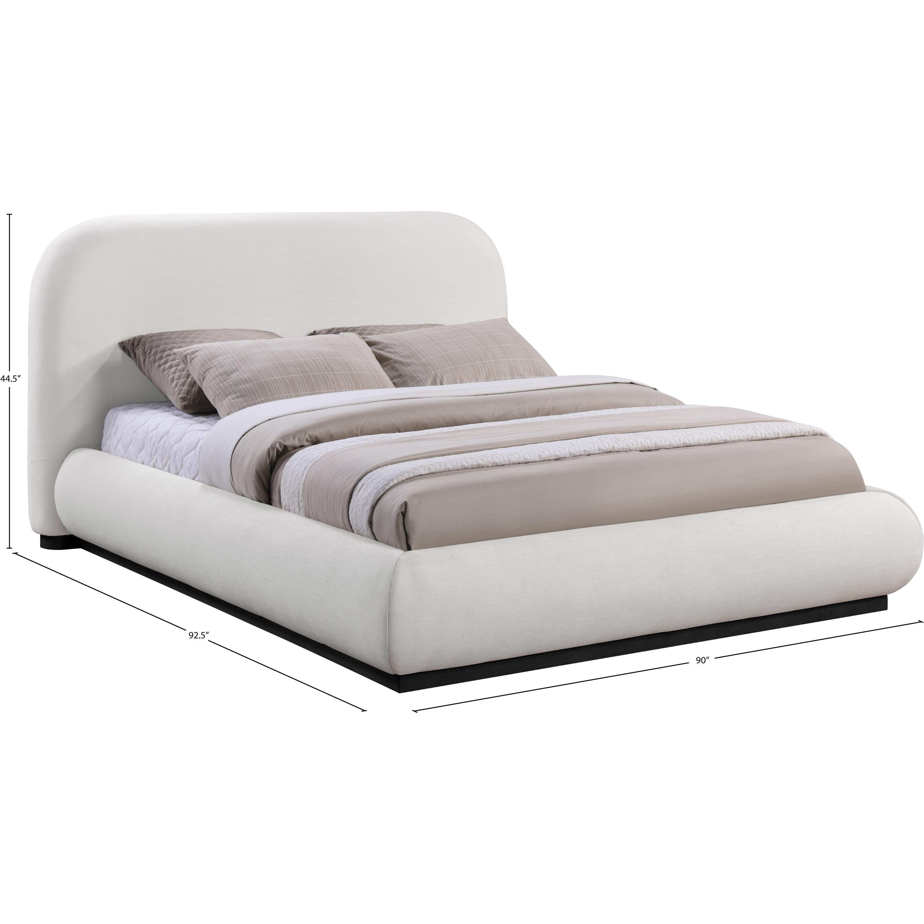 Meridian Vaughn Cream King Bed