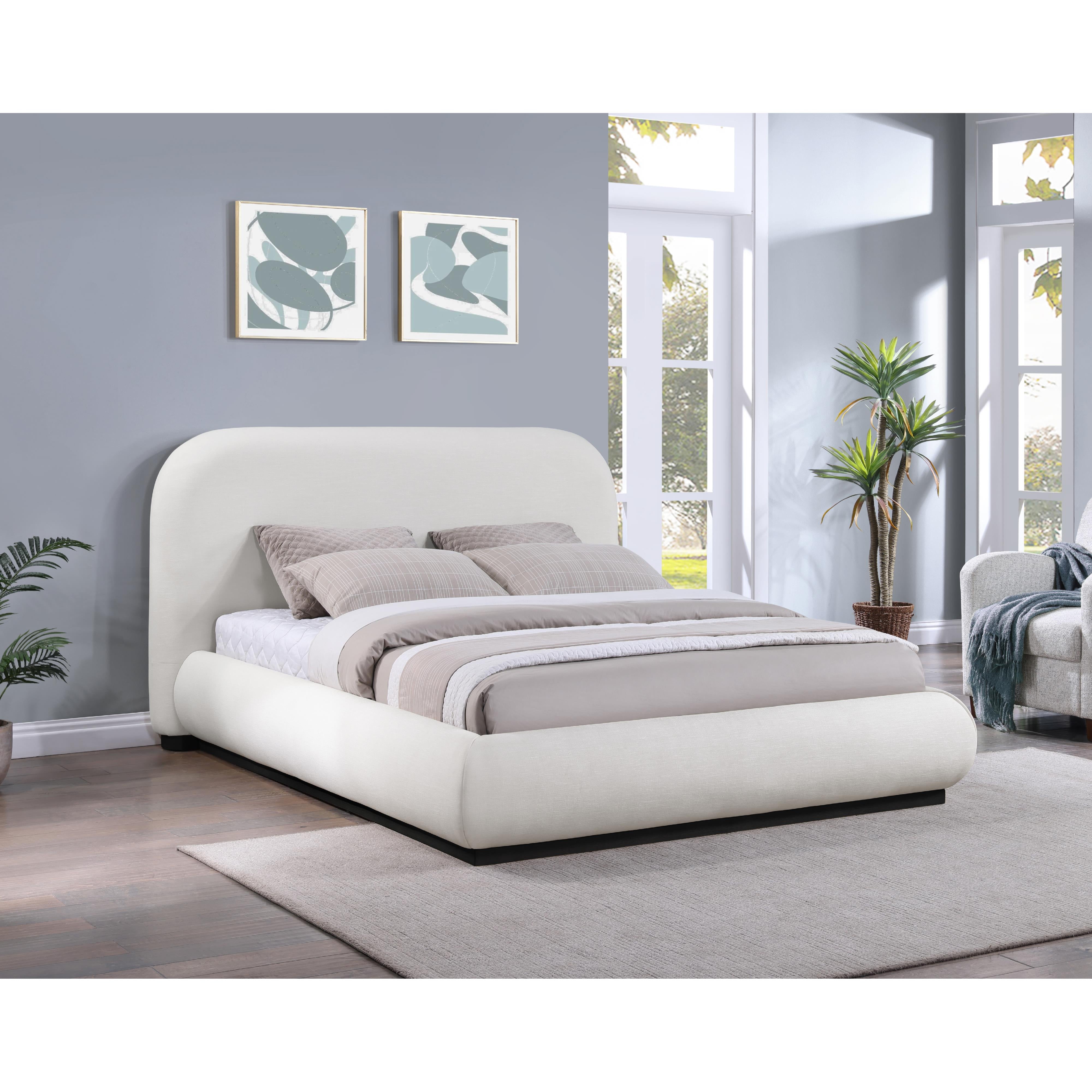 Meridian Vaughn Cream King Bed