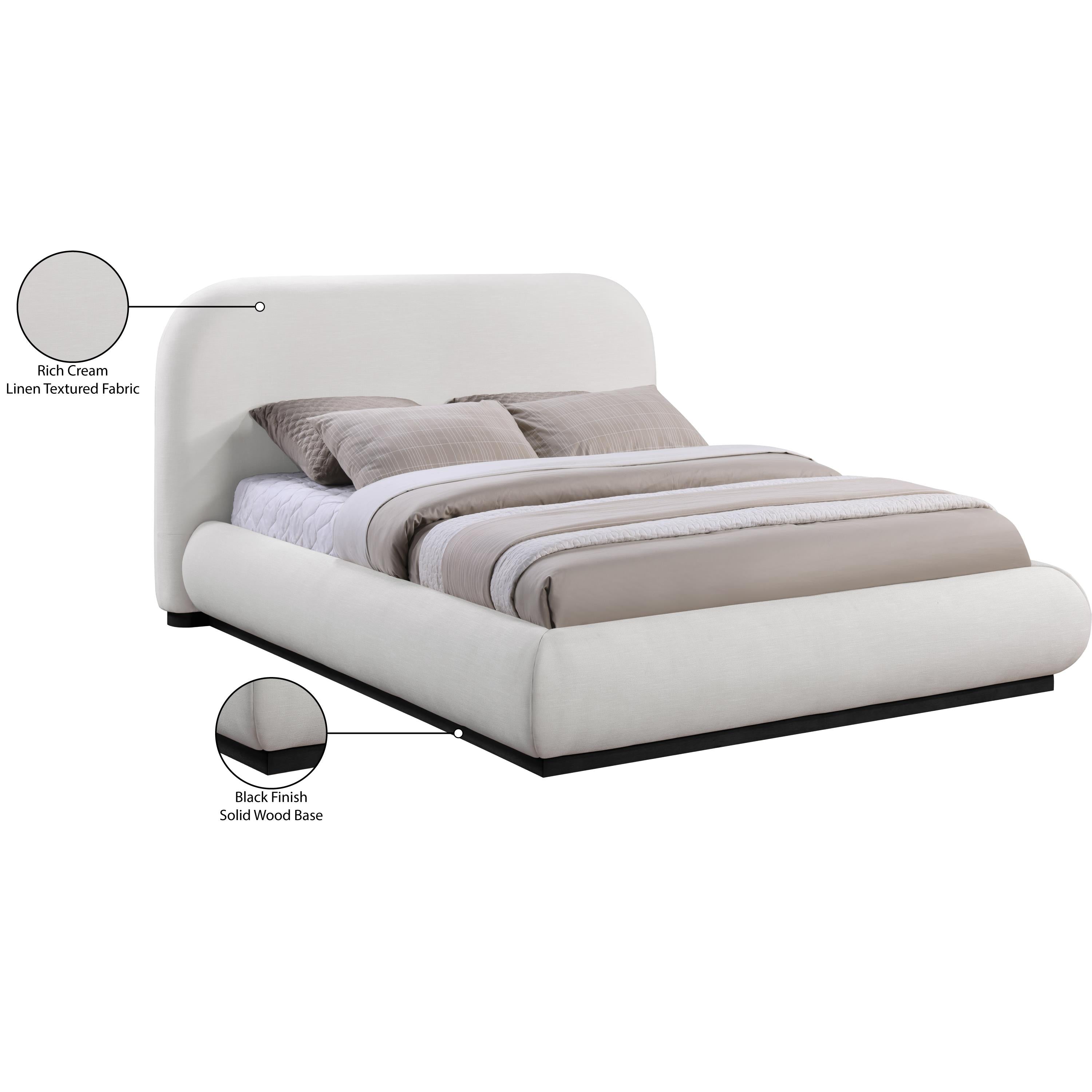 Meridian Vaughn Cream King Bed