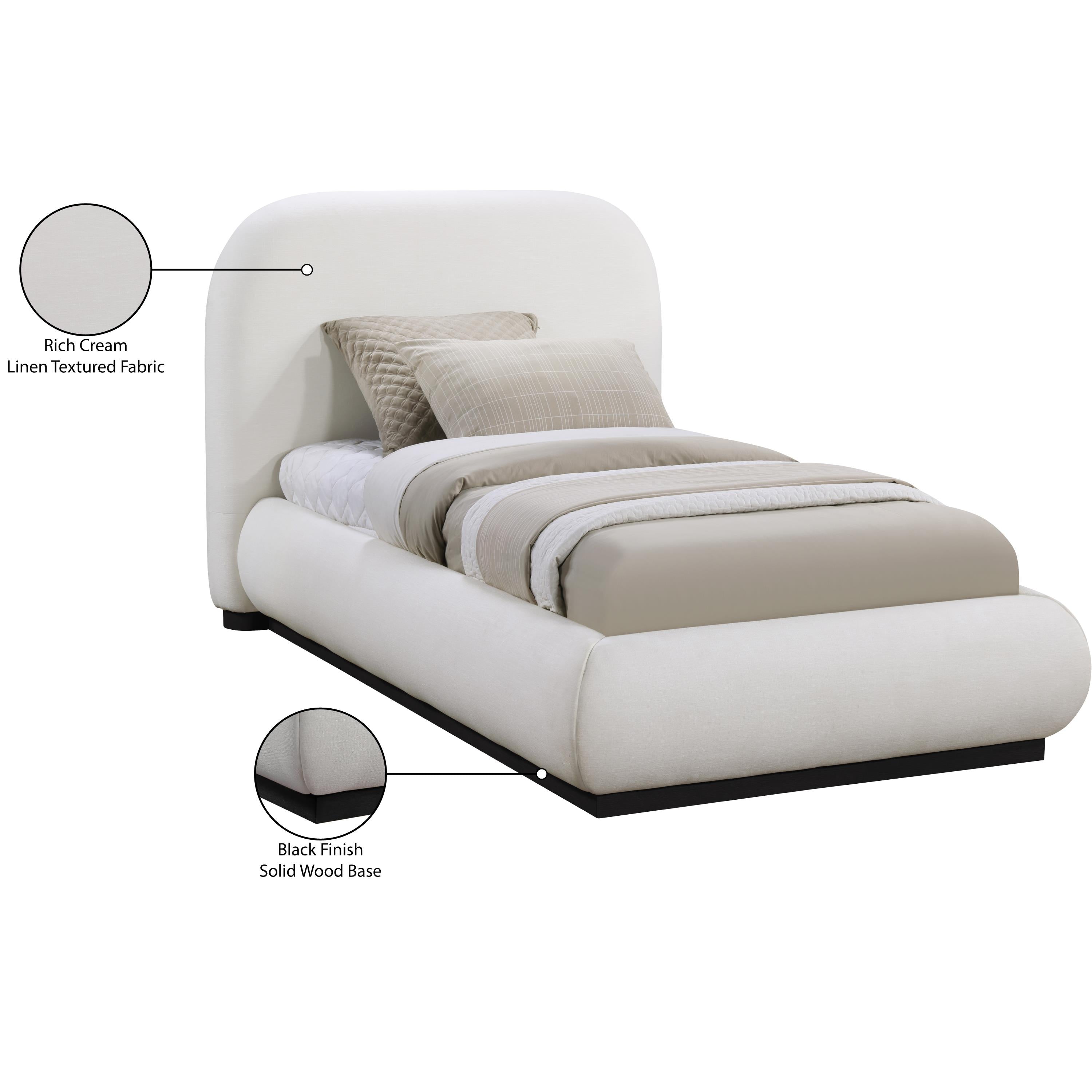 Meridian Vaughn Cream Twin Bed