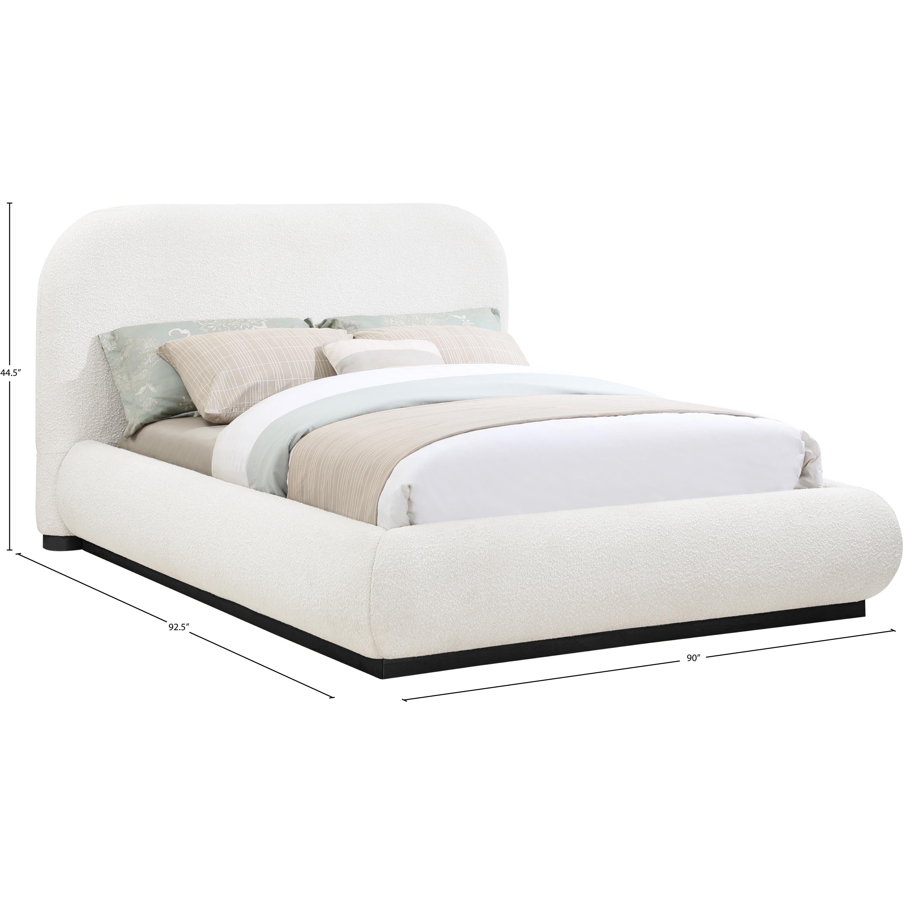 Meridian Vaughn Cream King Bed