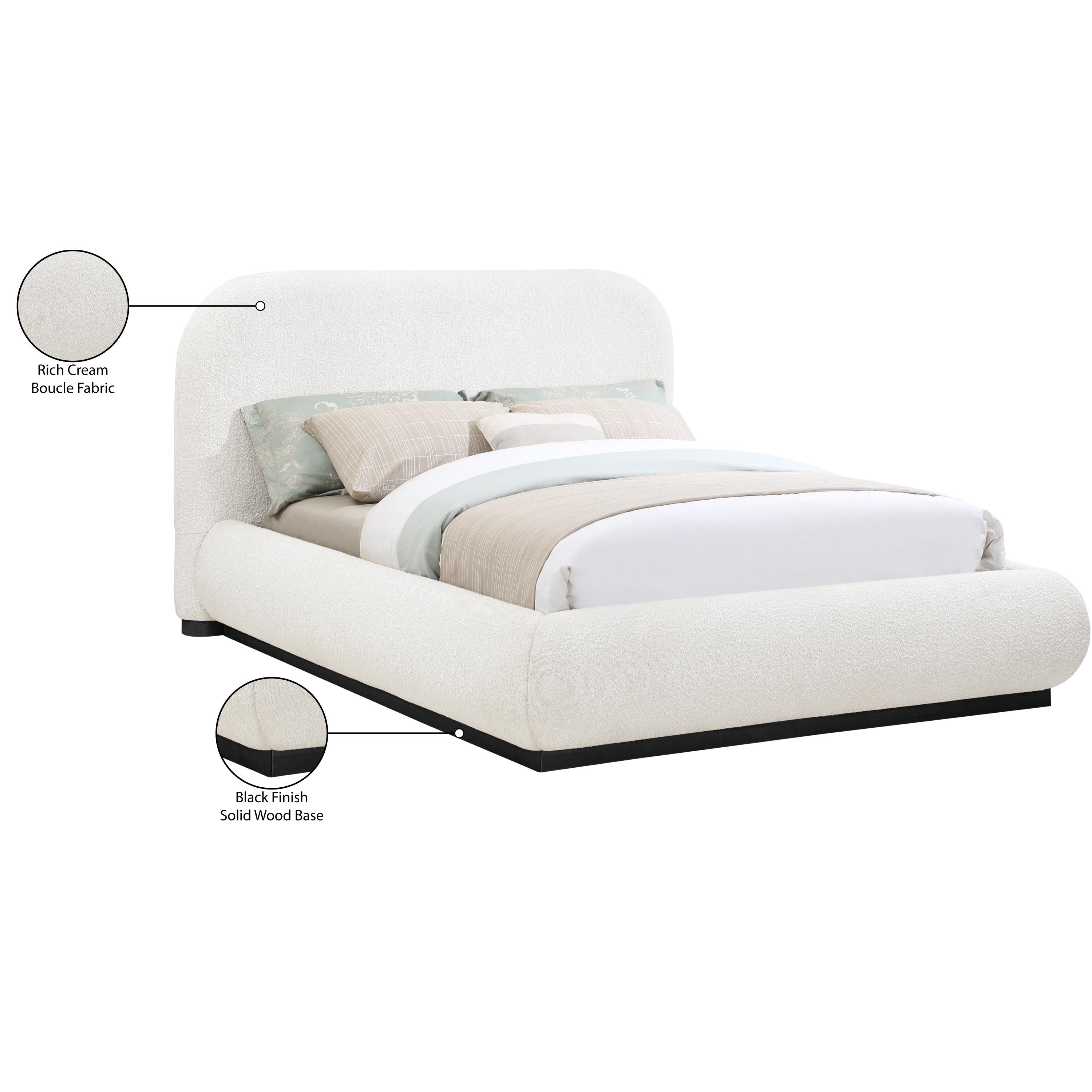 Meridian Vaughn Cream King Bed