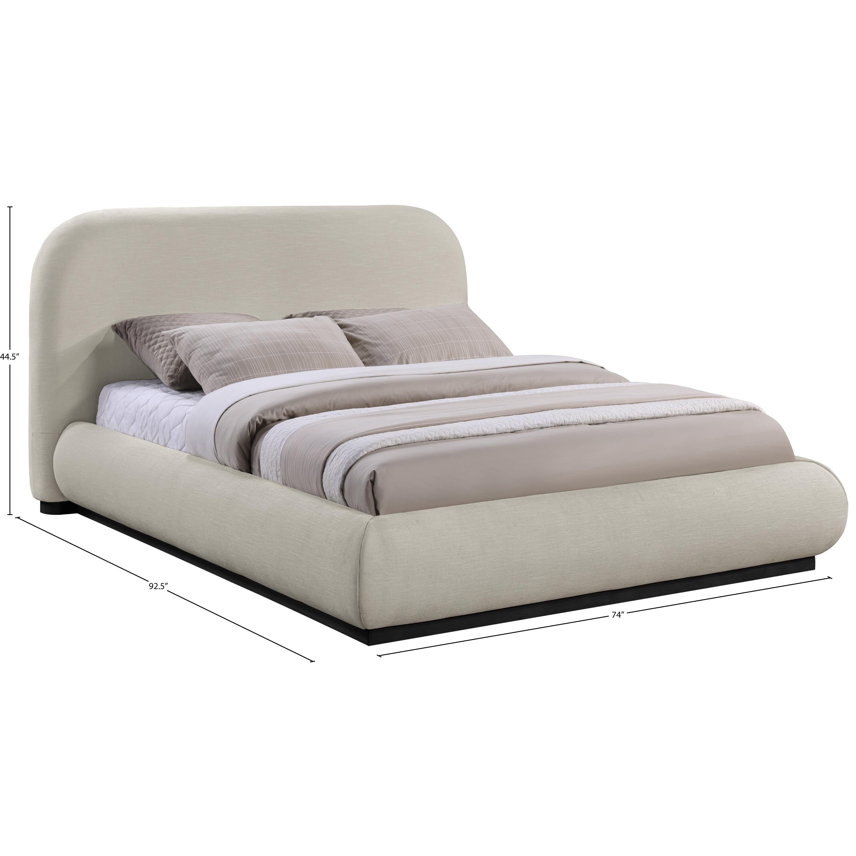 Meridian Vaughn Beige Queen Bed