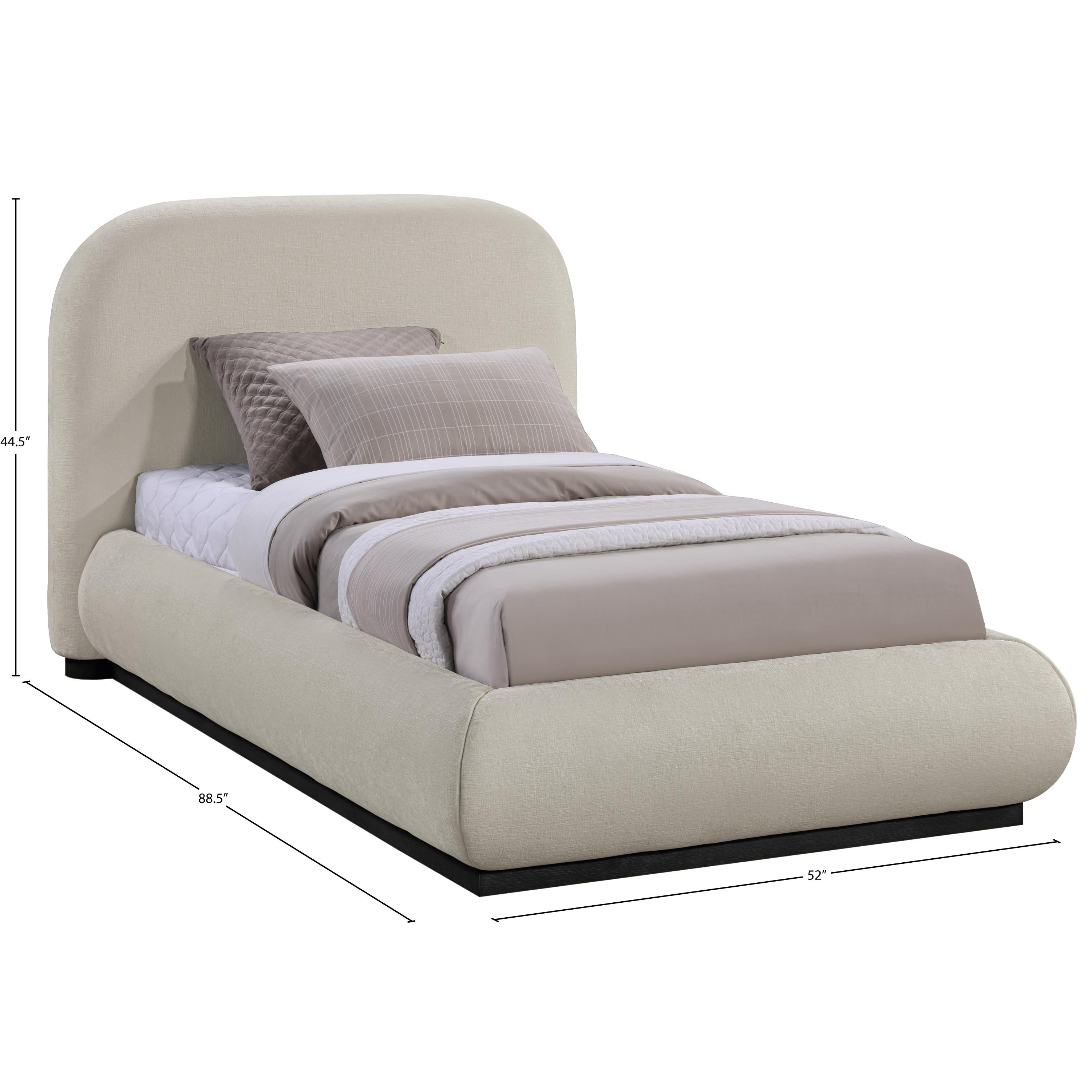 Meridian Vaughn Beige Twin Bed