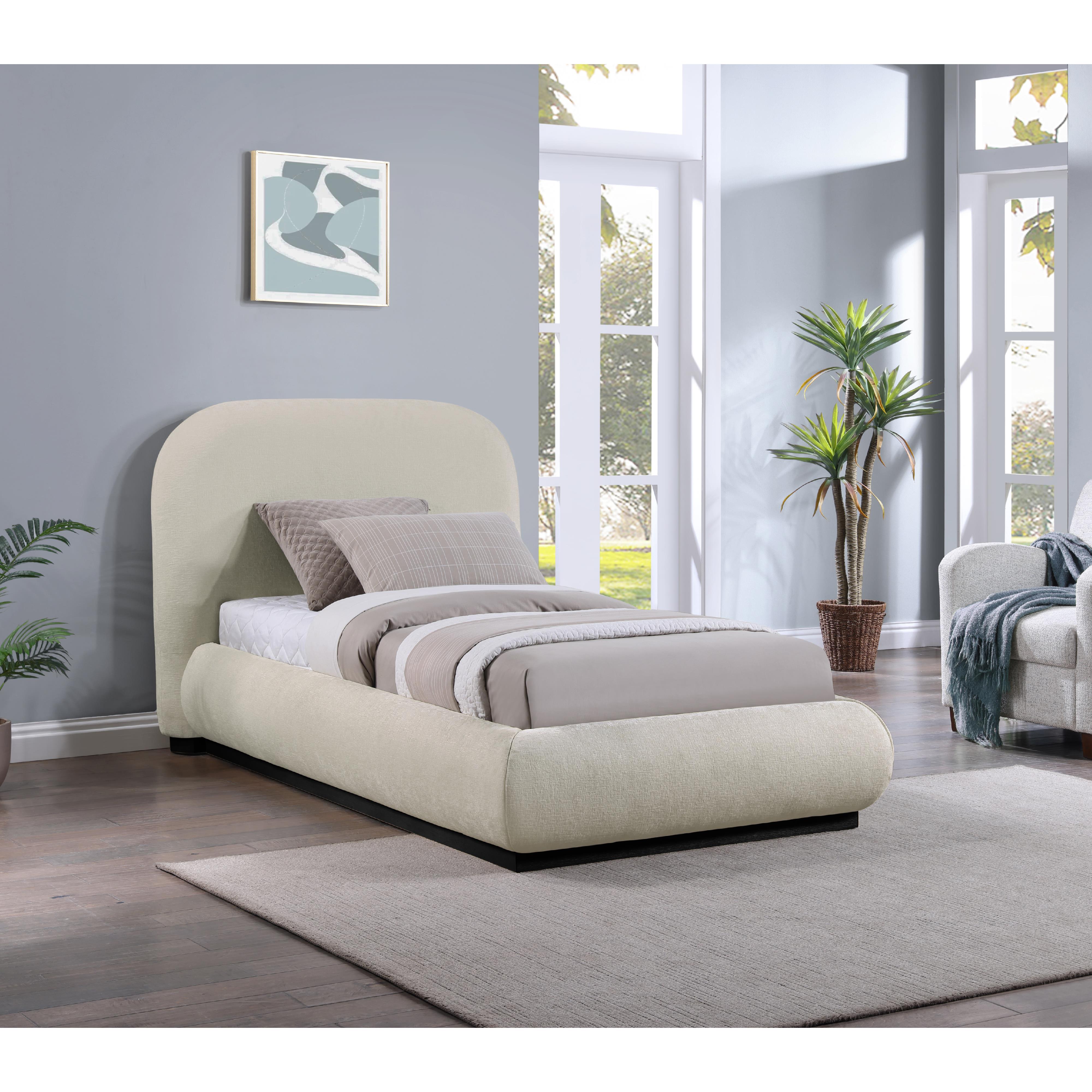 Meridian Vaughn Beige Twin Bed