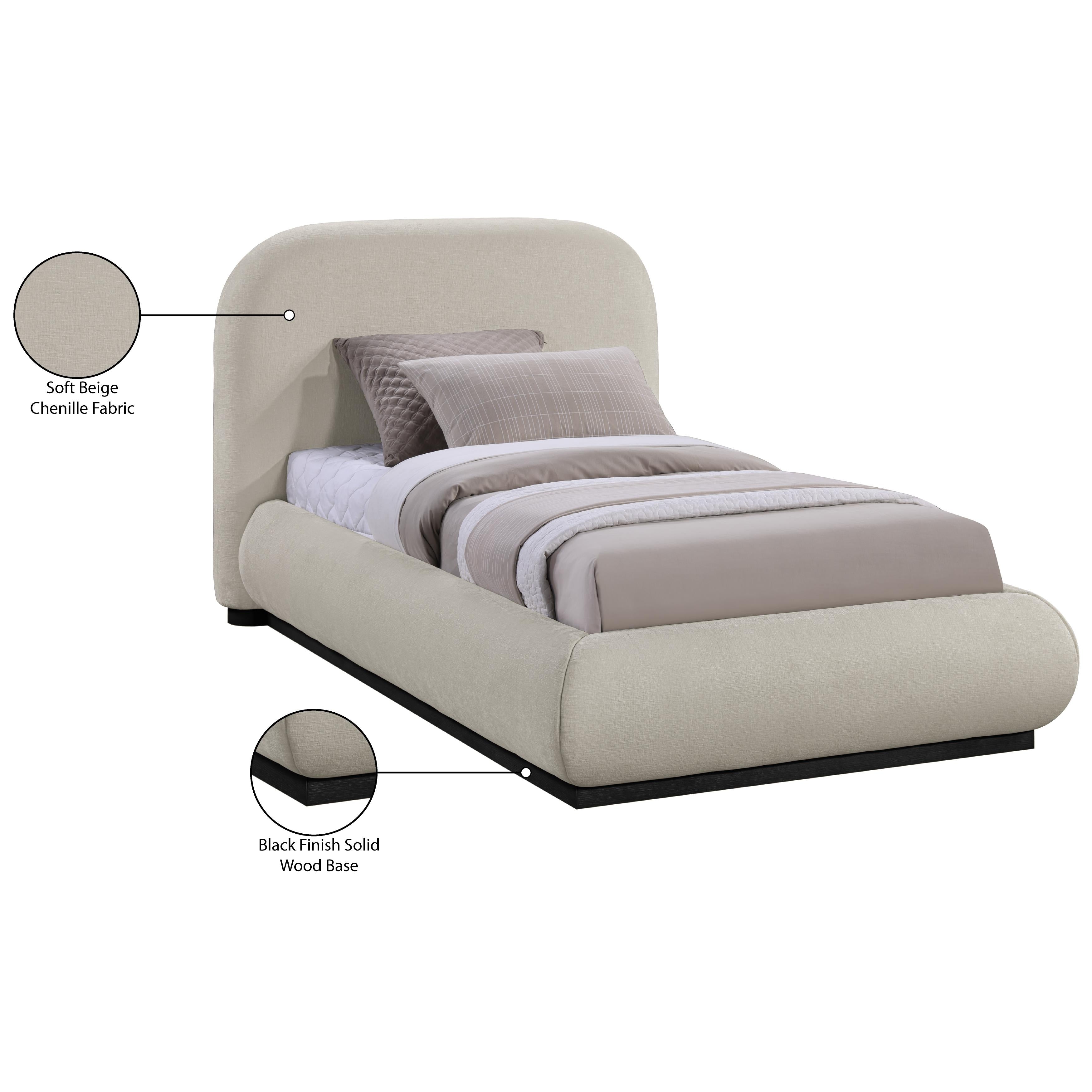 Meridian Vaughn Beige Twin Bed