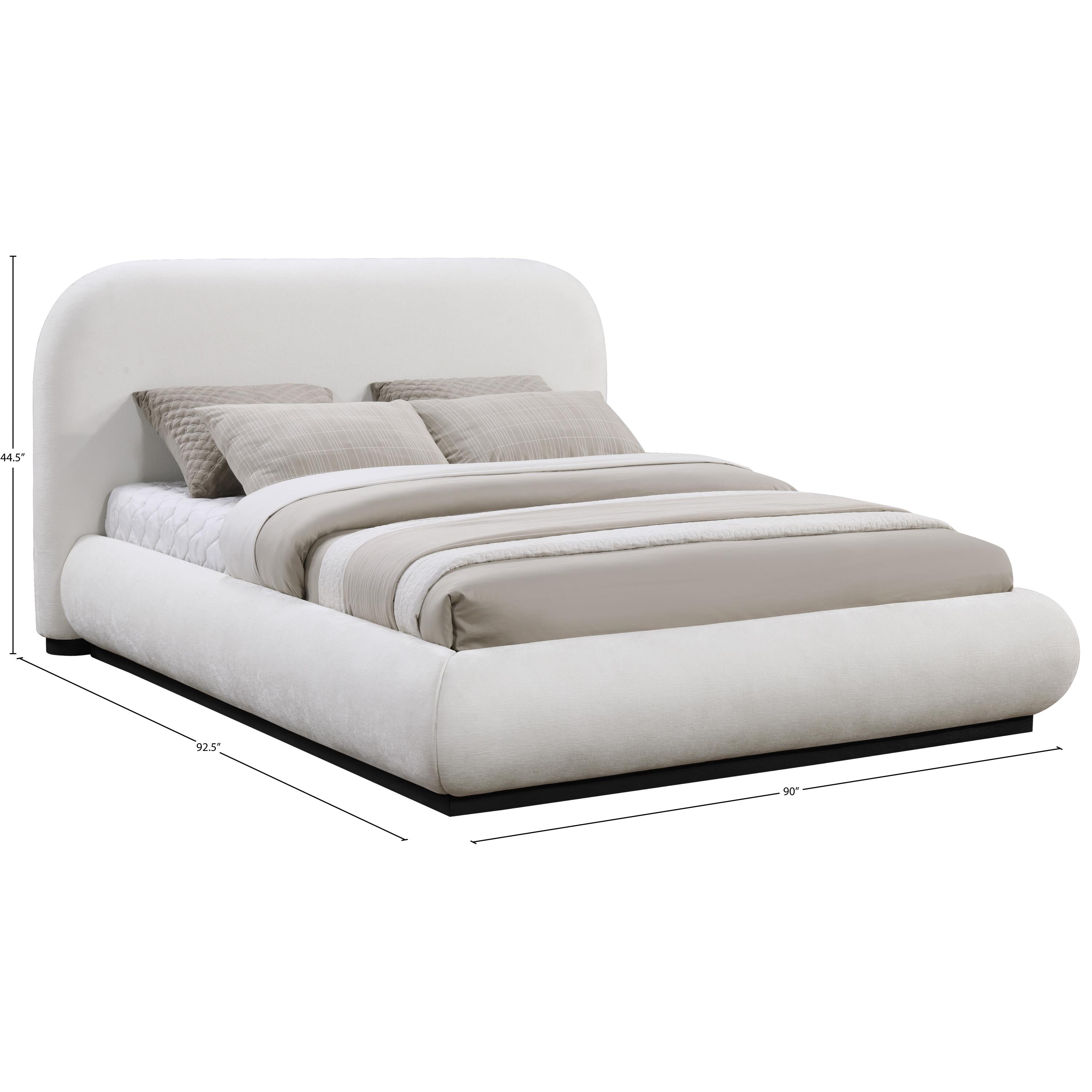 Meridian Vaughn Cream King Bed