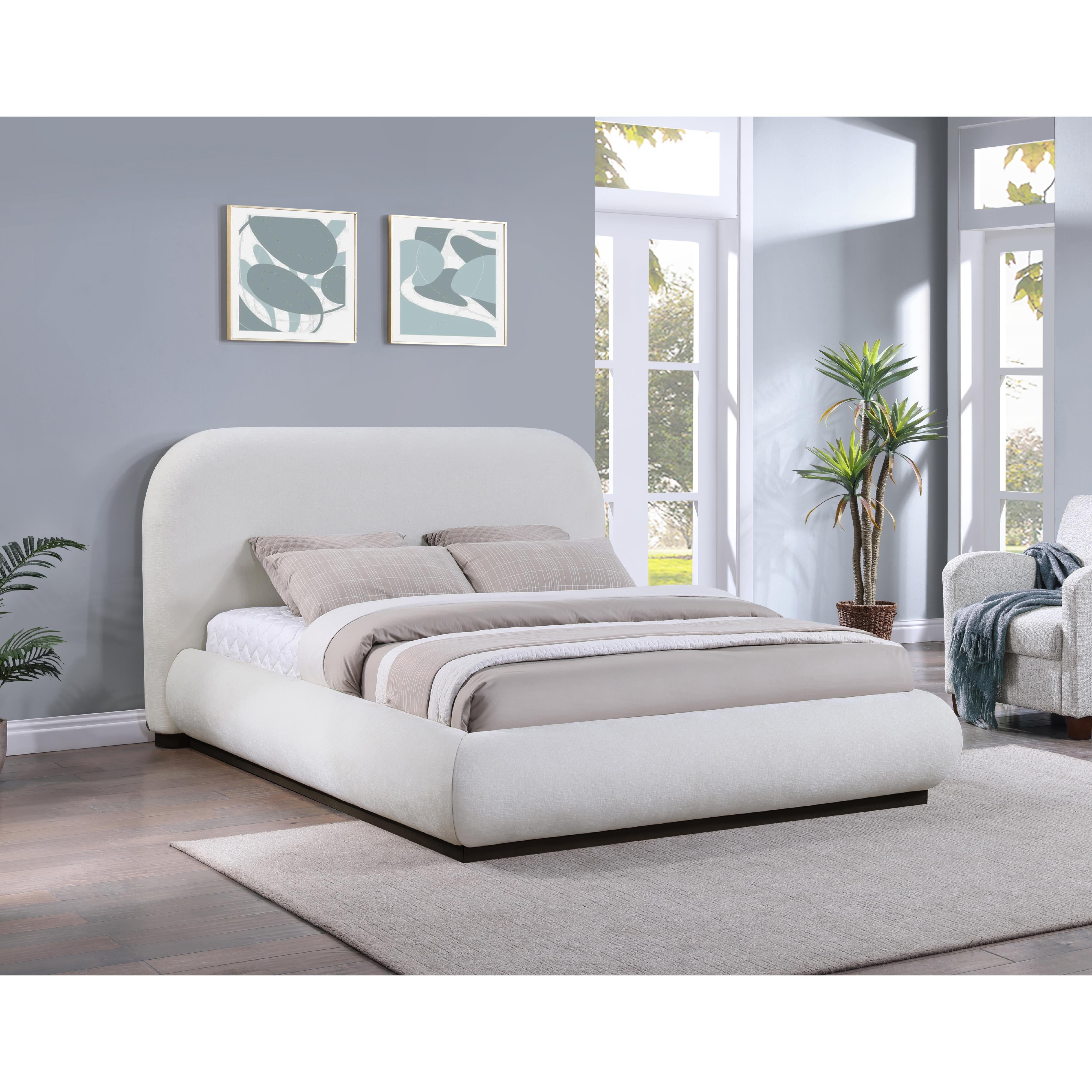 Meridian Vaughn Cream King Bed