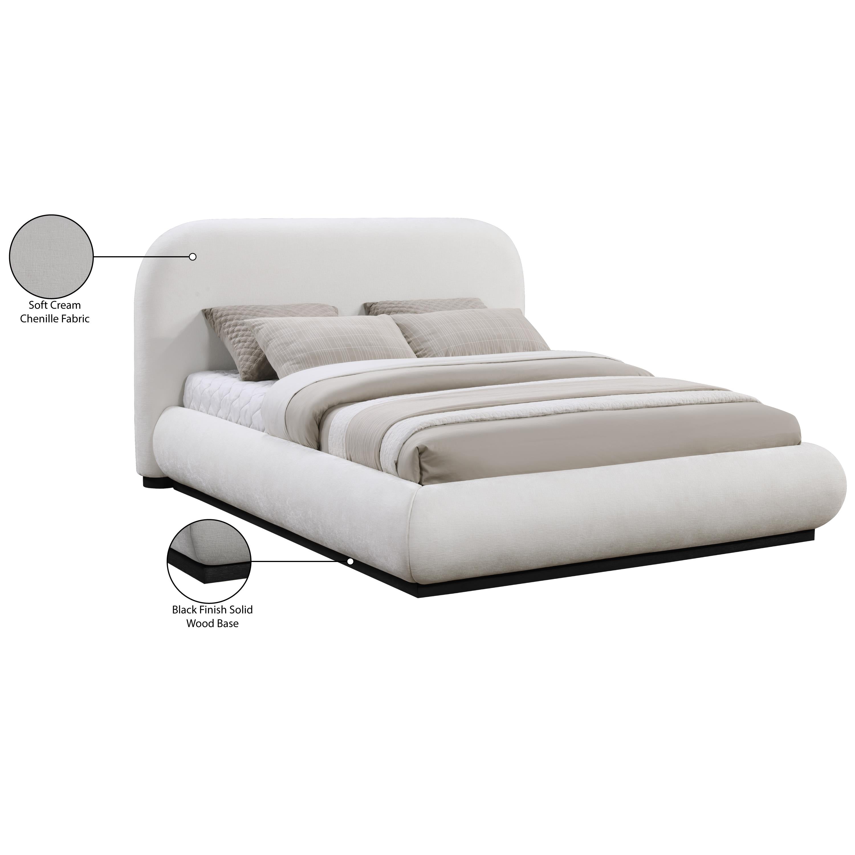 Meridian Vaughn Cream King Bed