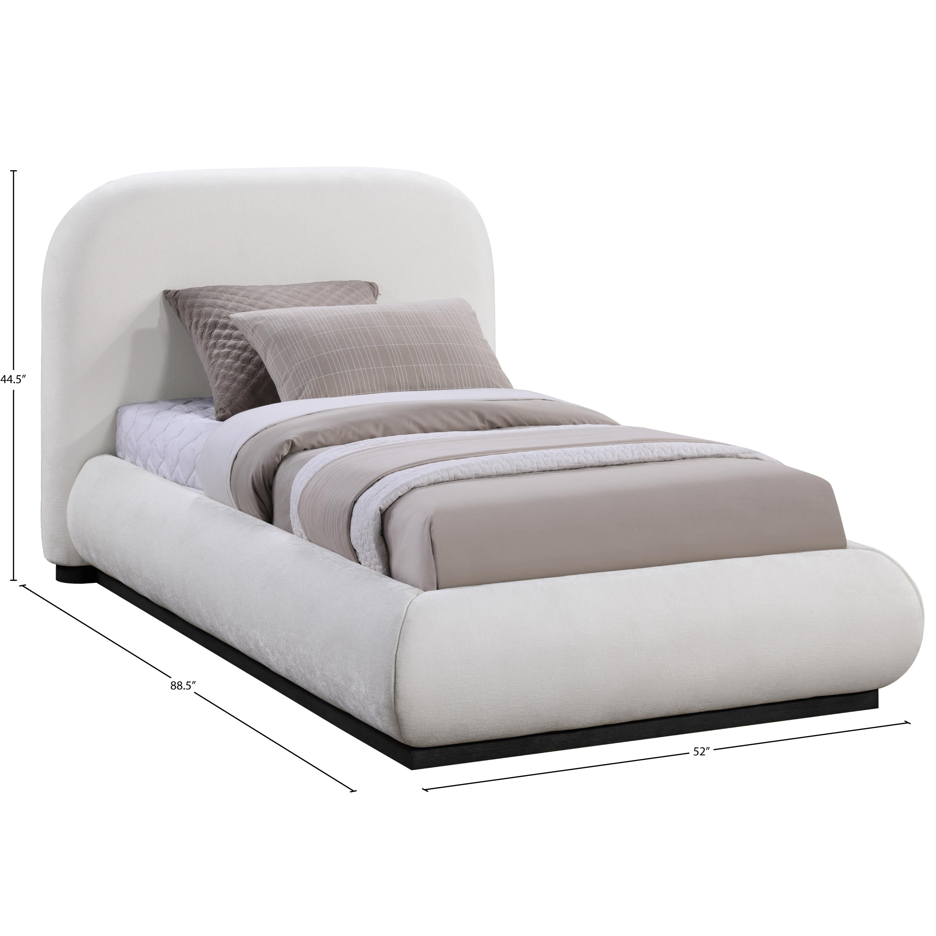 Meridian Vaughn Cream Twin Bed