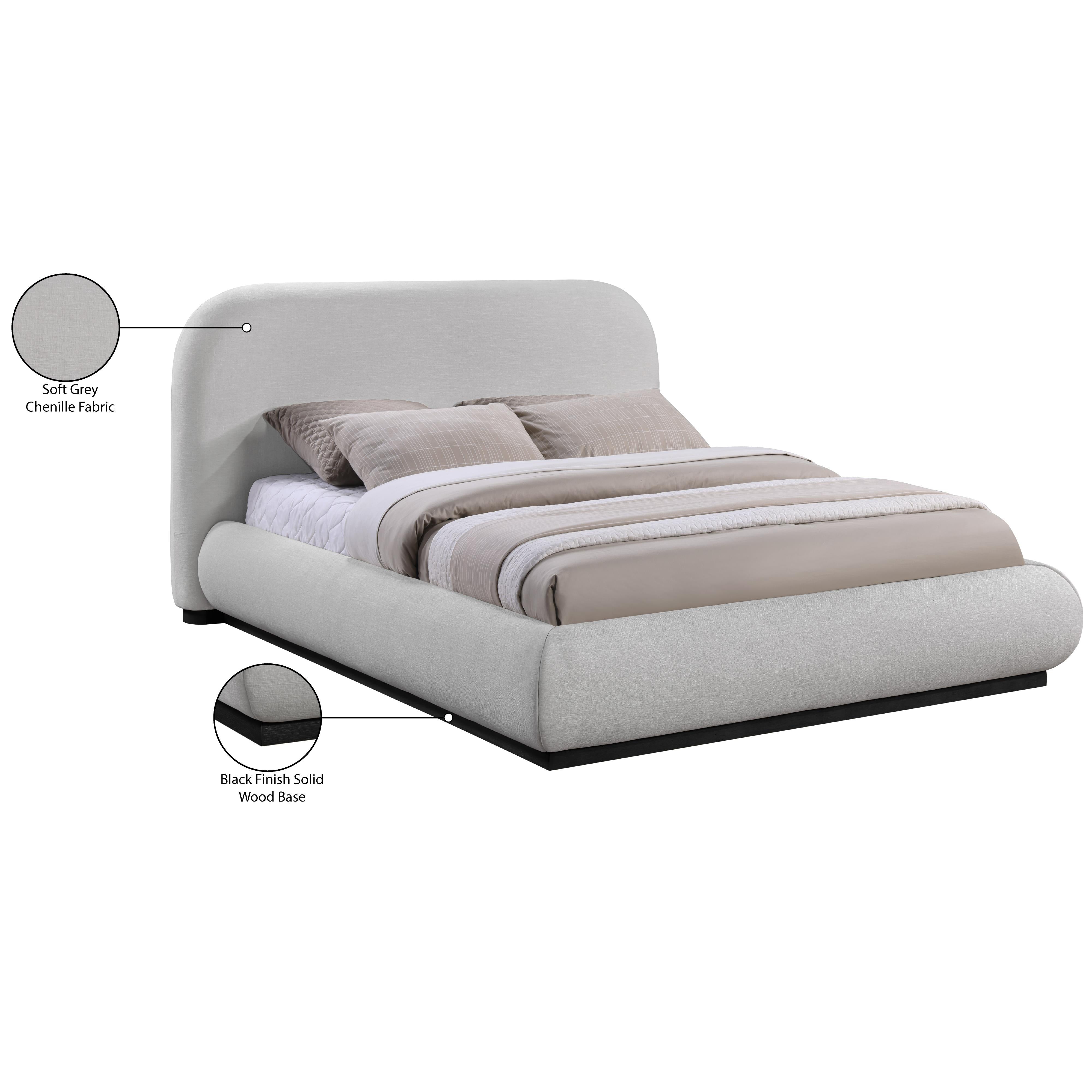 Meridian Vaughn Grey King Bed