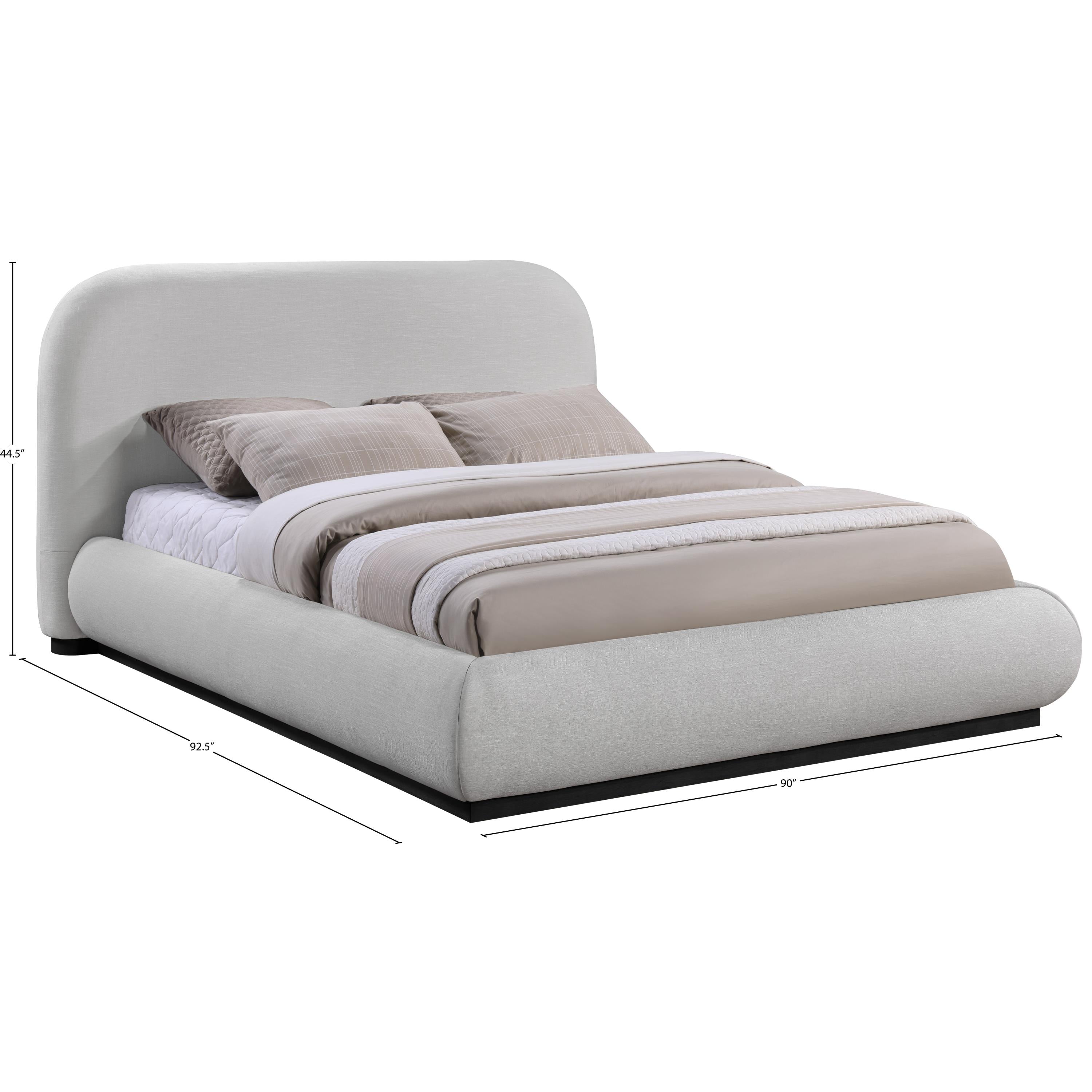 Meridian Vaughn Grey King Bed