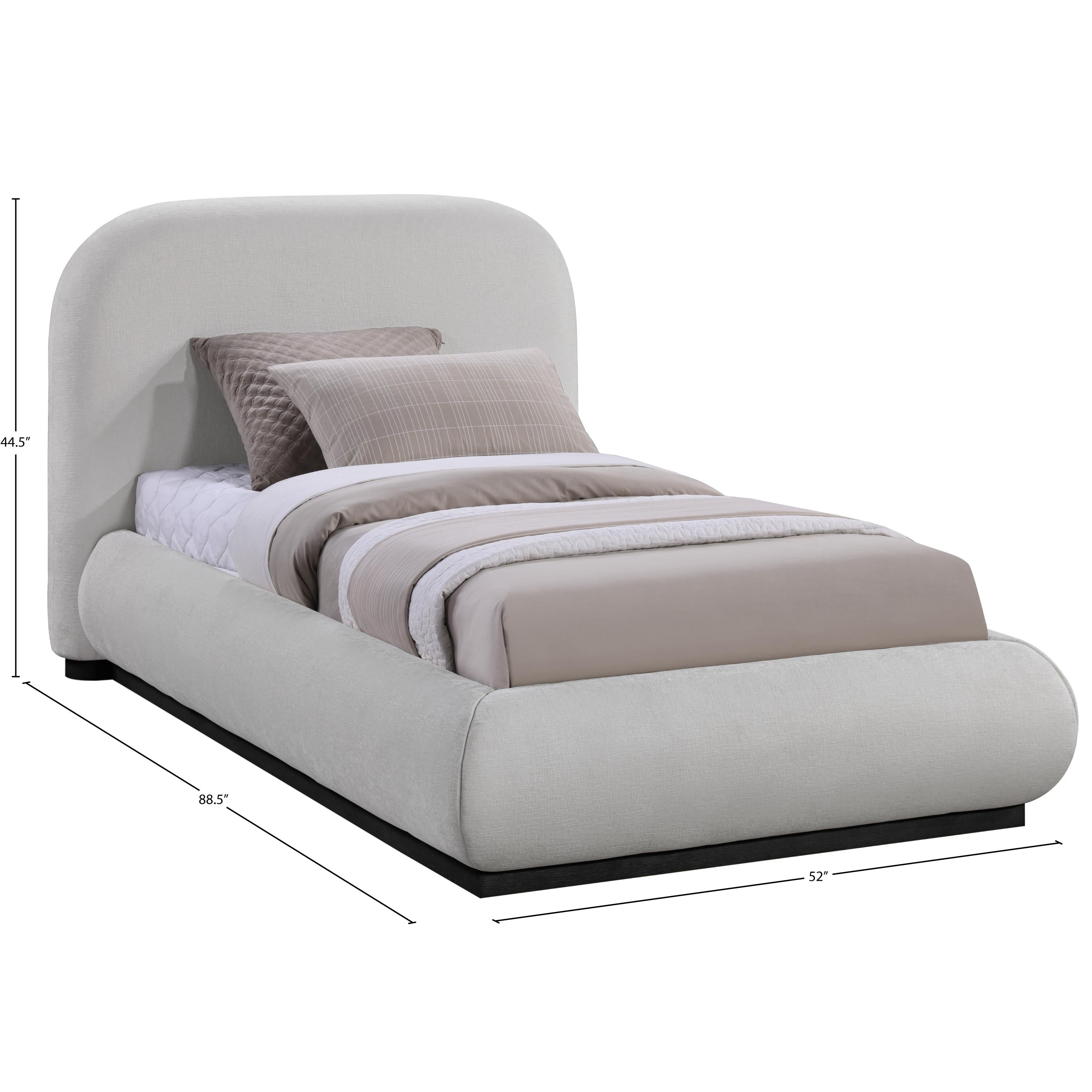 Meridian Vaughn Grey Twin Bed