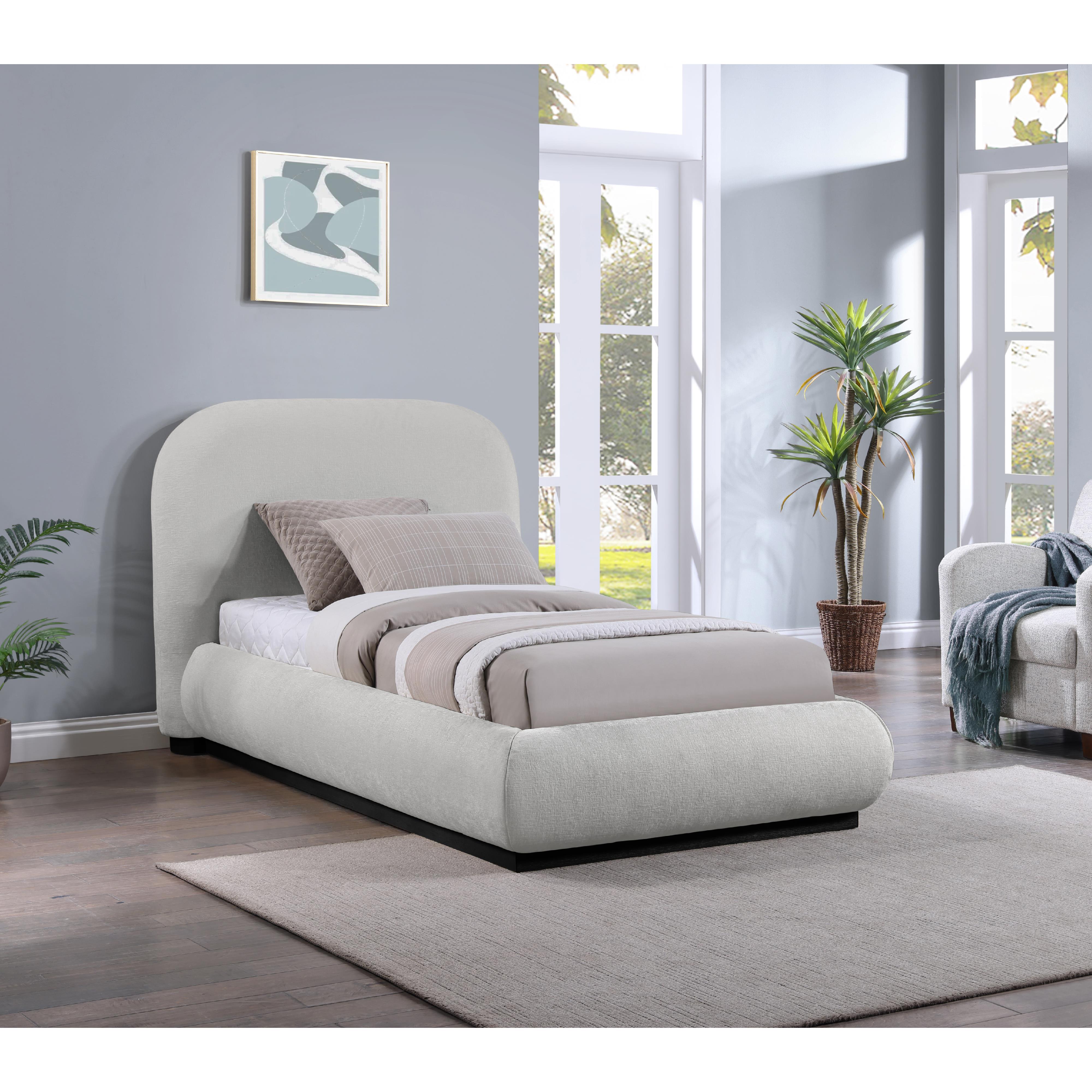 Meridian Vaughn Grey Twin Bed