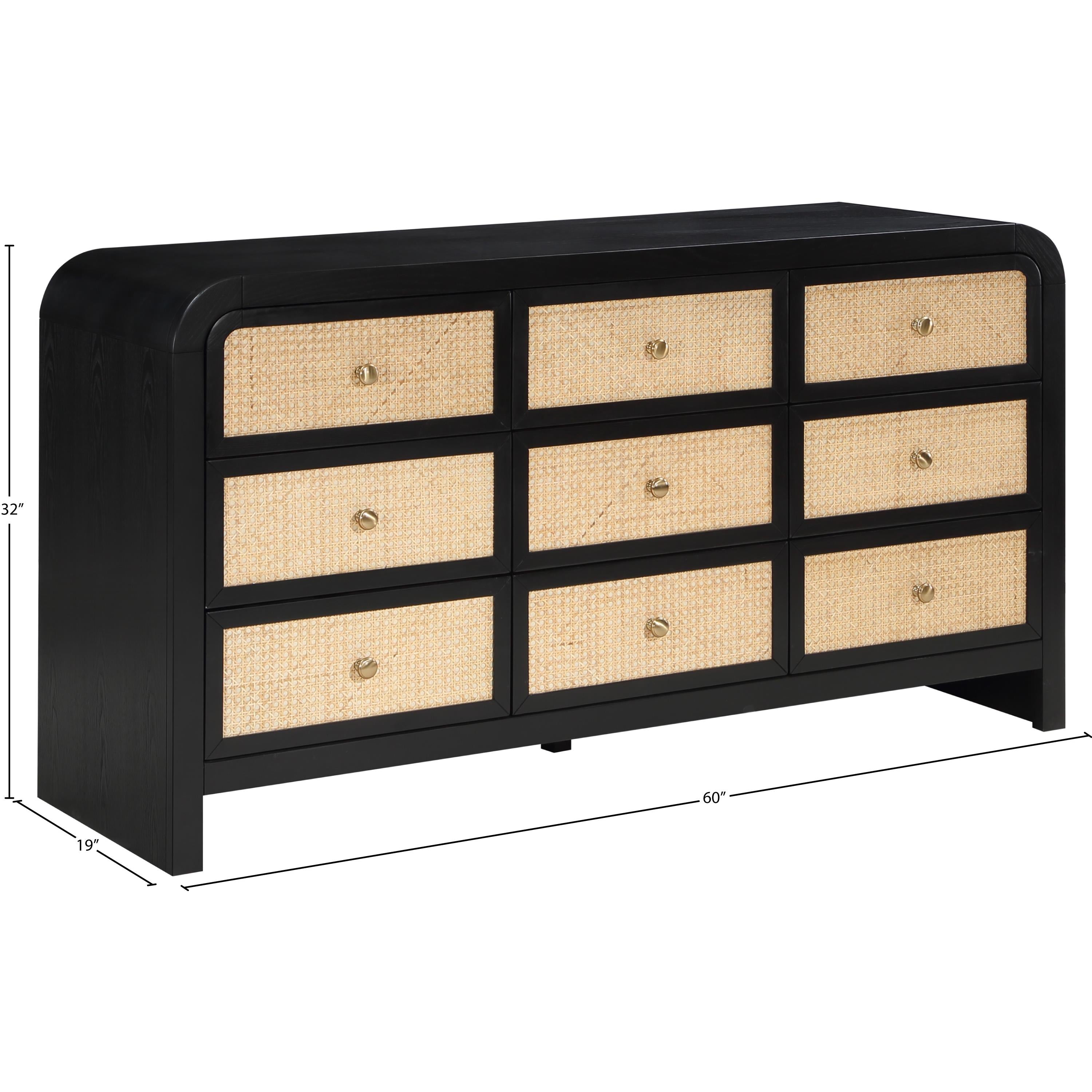 Meridian Siena Black Dresser