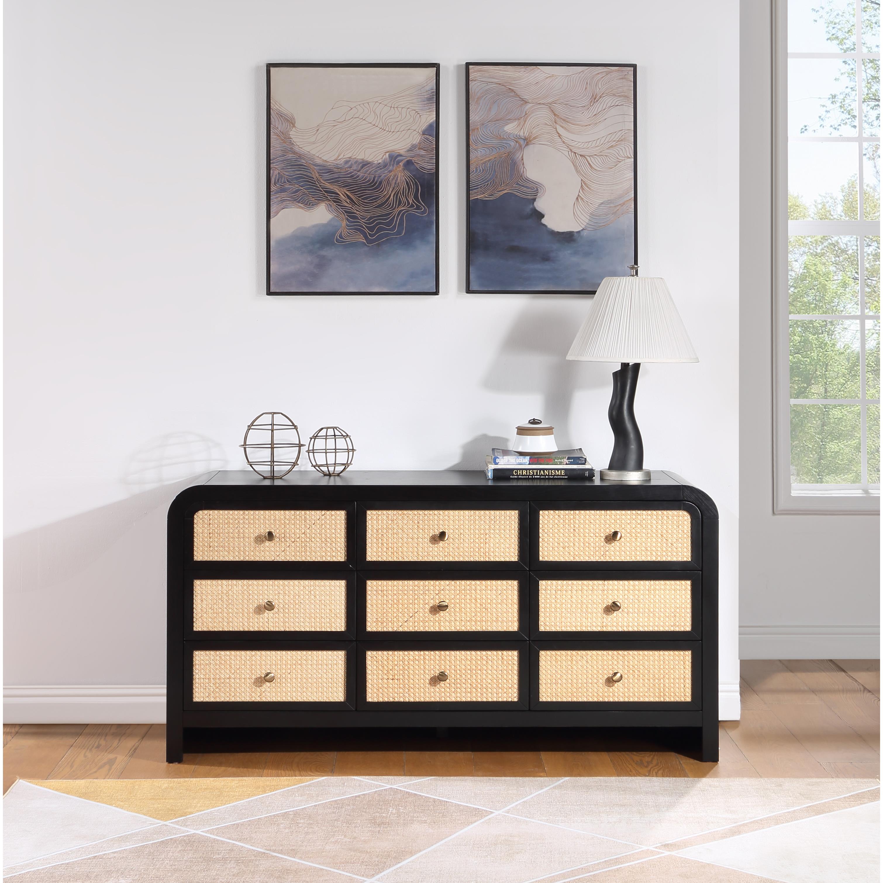 Meridian Siena Black Dresser