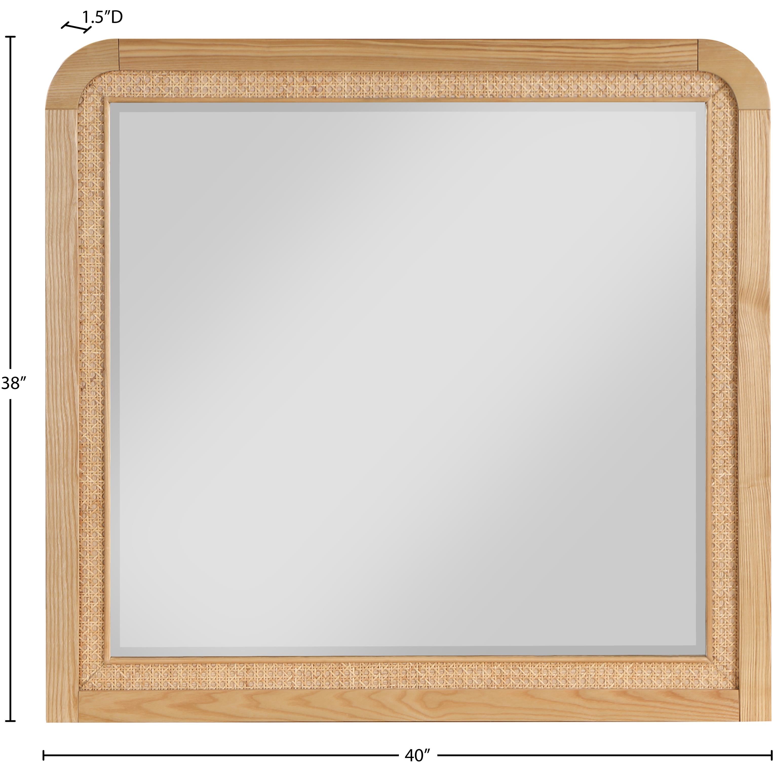 Meridian Siena Natural Mirror