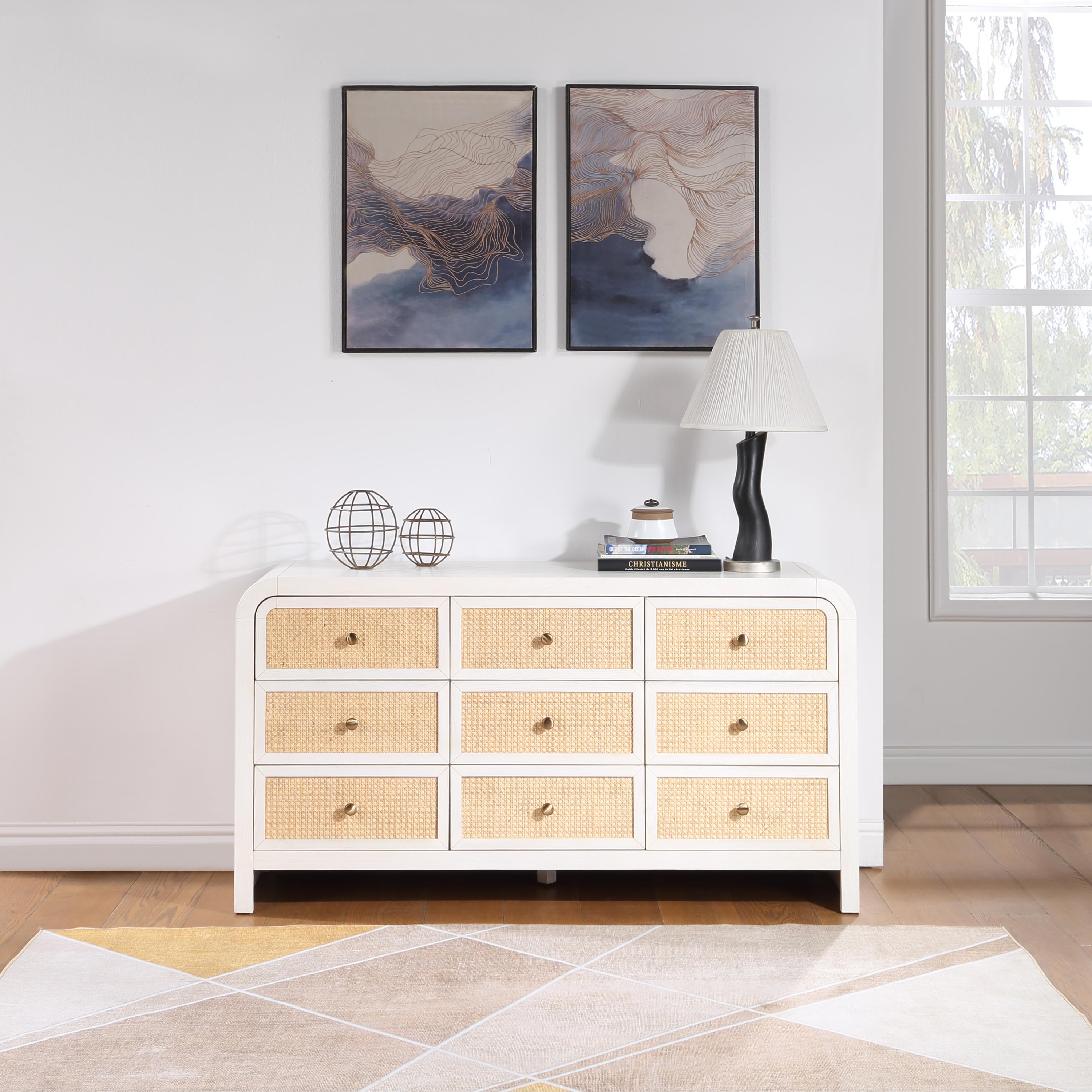 Meridian Siena White Dresser