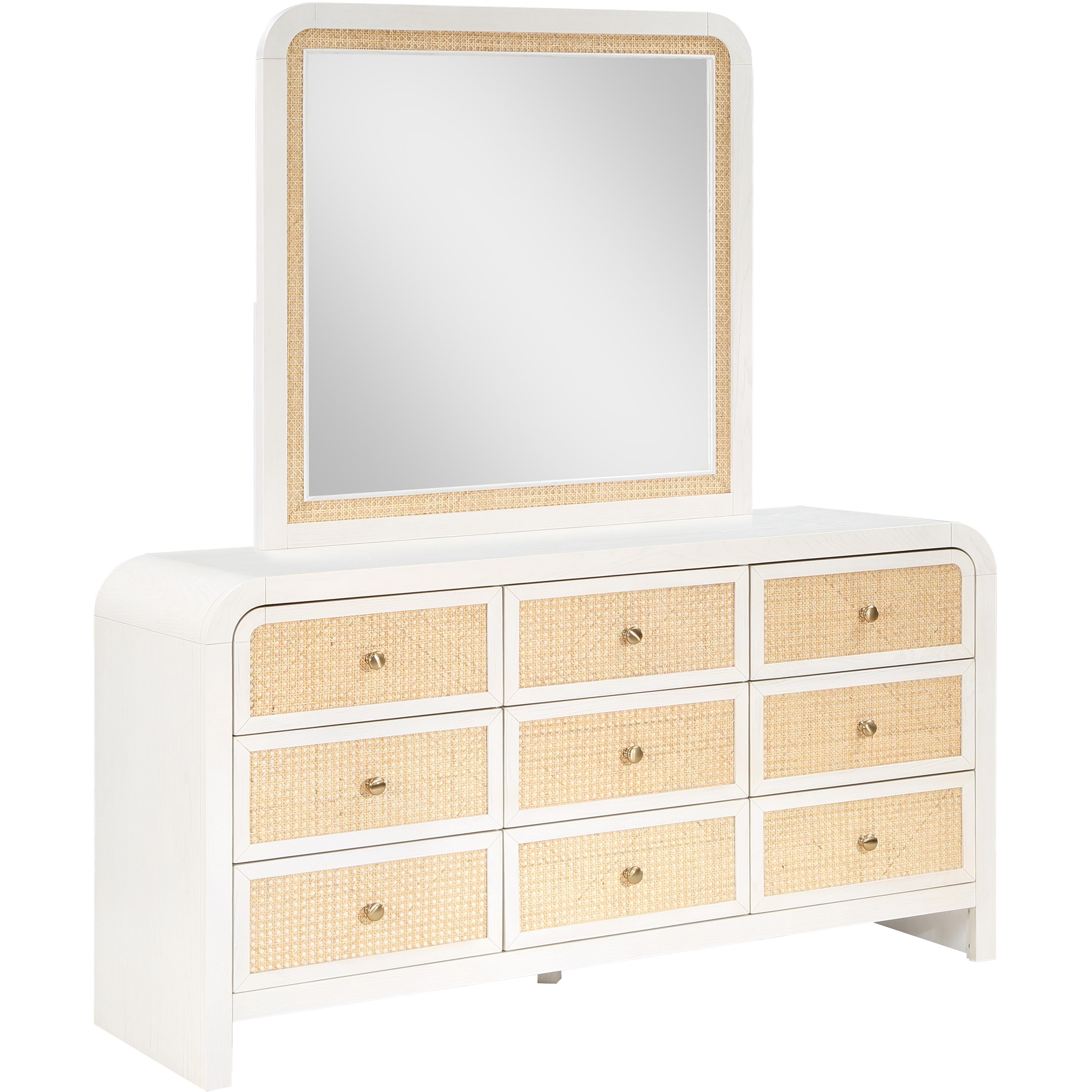 Meridian Siena White Dresser