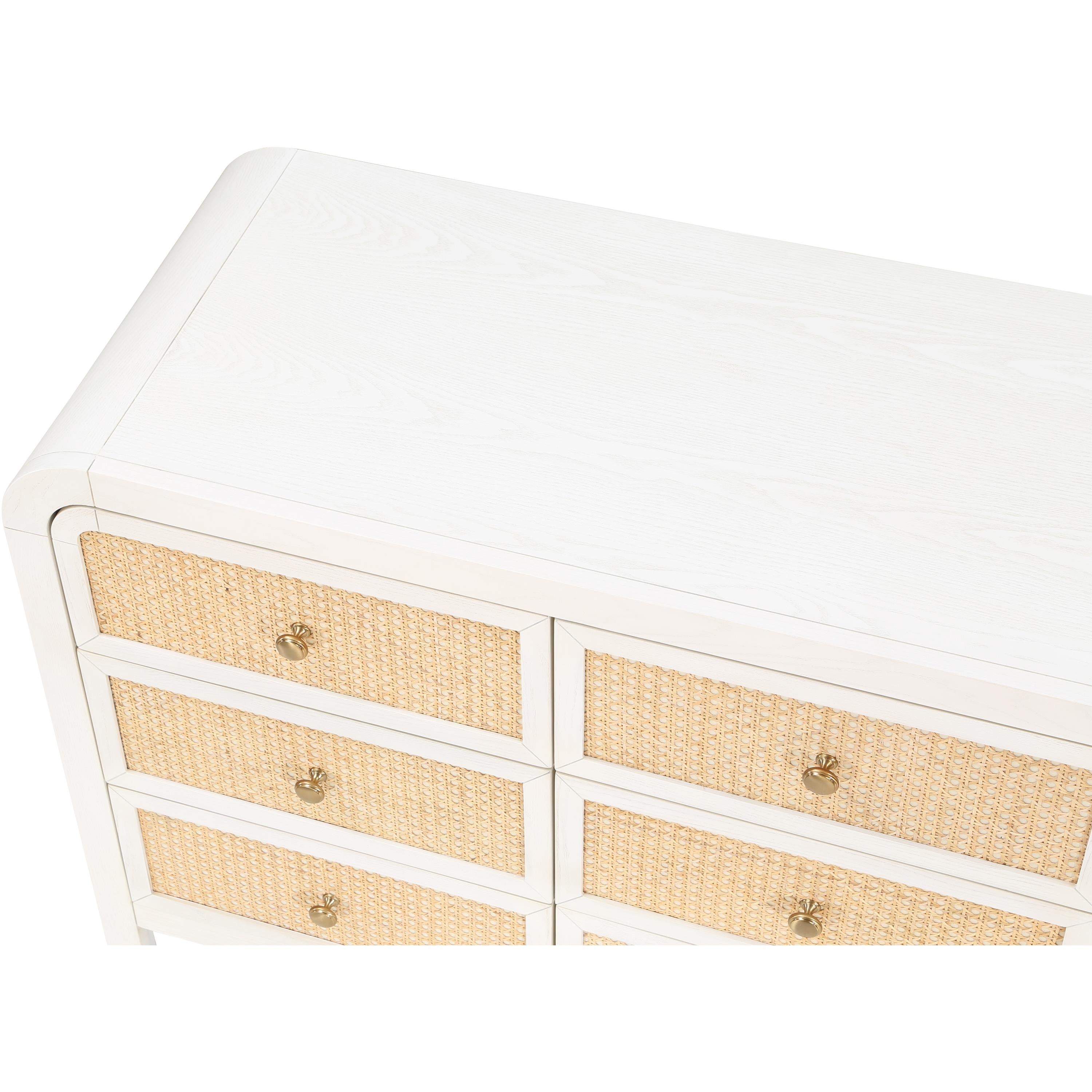 Meridian Siena White Dresser