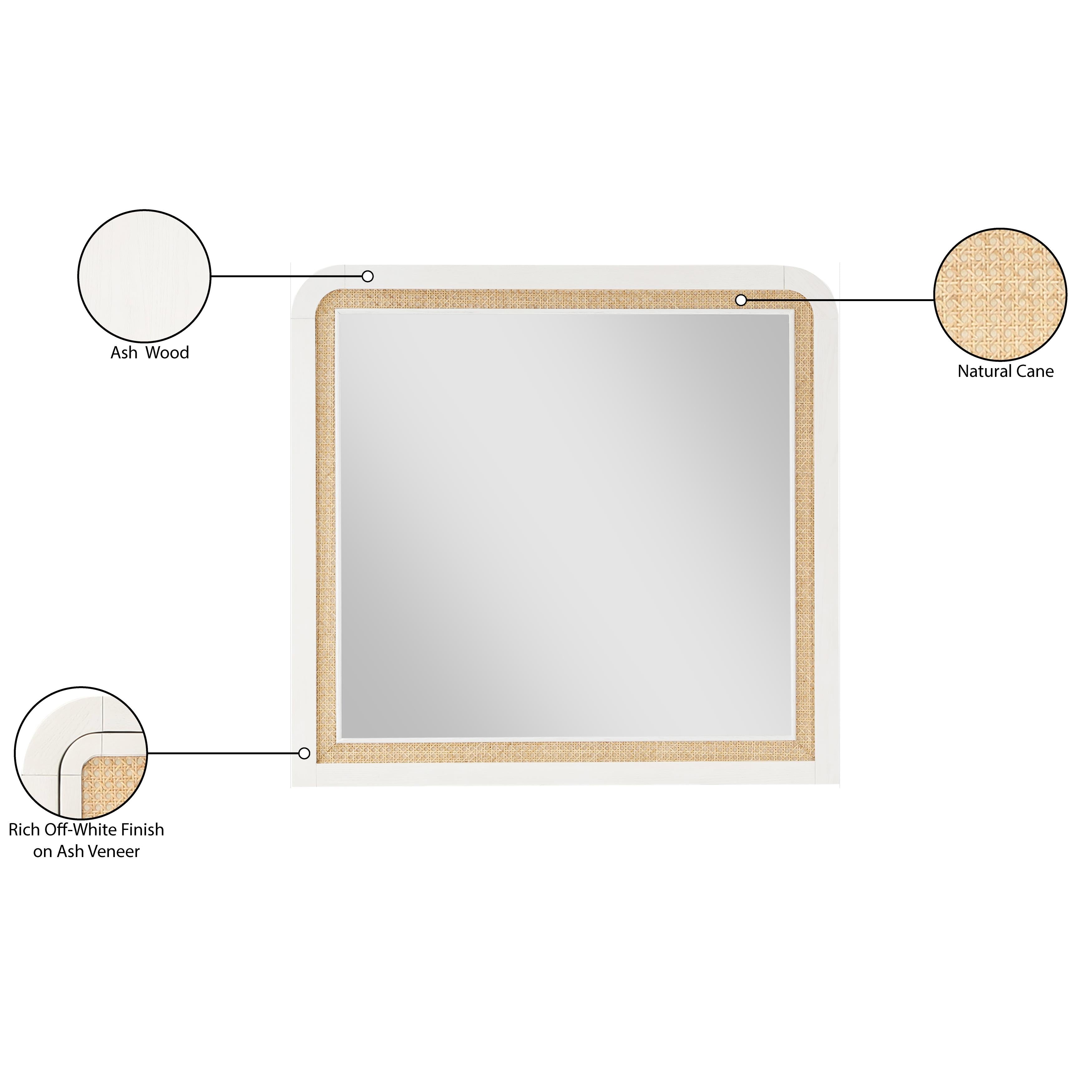 Meridian Siena White Mirror