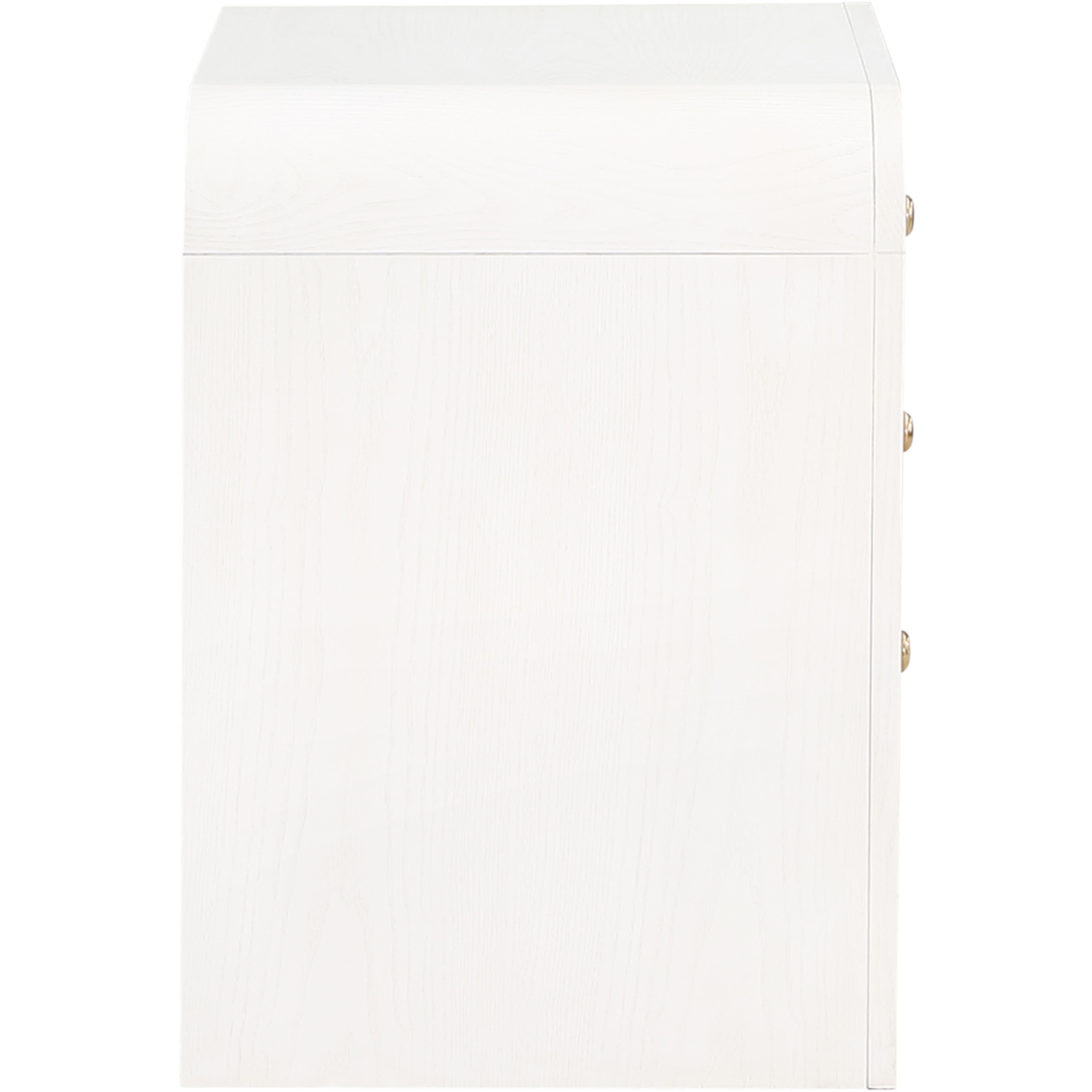 Meridian Siena White Night Stand