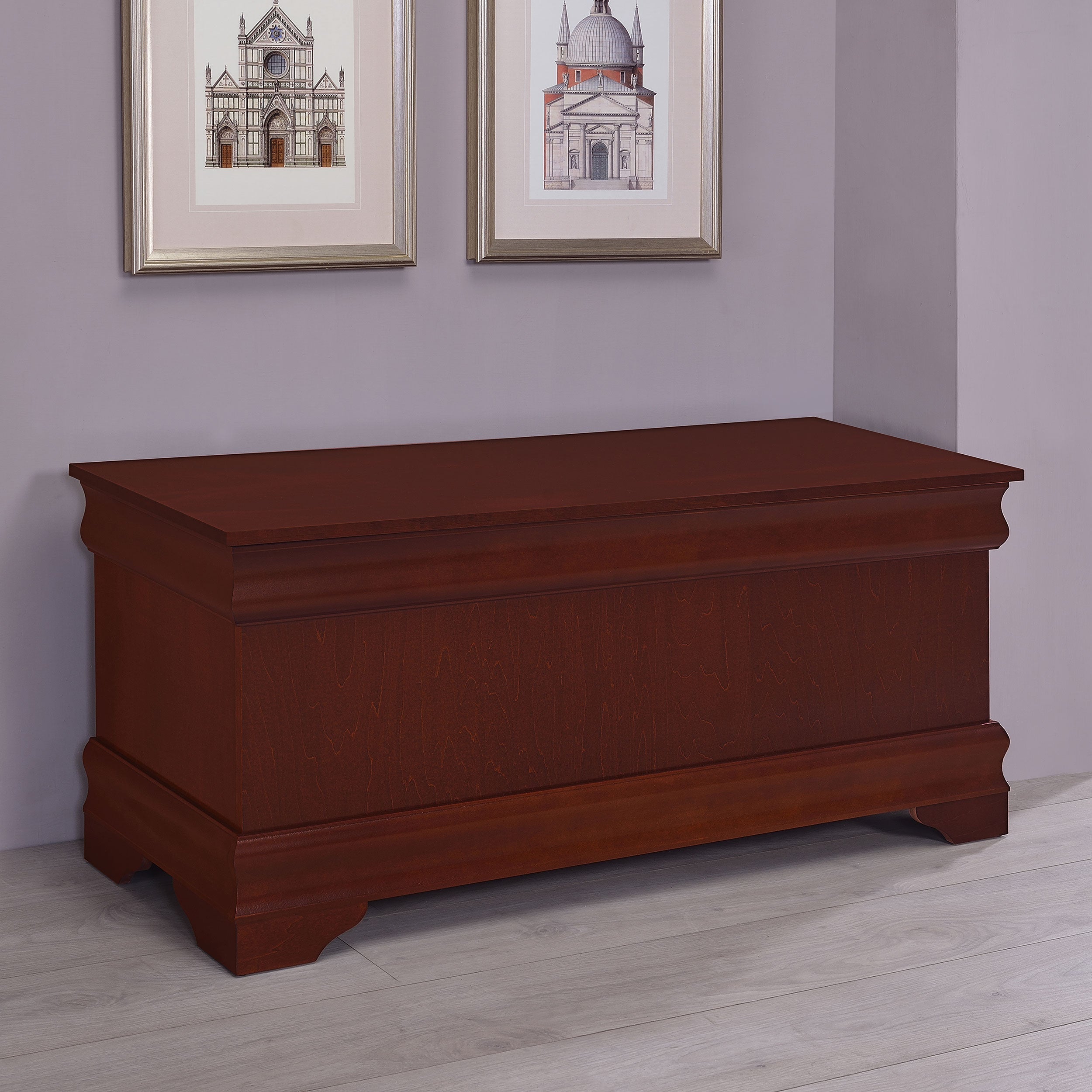 Pablo Rectangular Cedar Chest Warm Brown