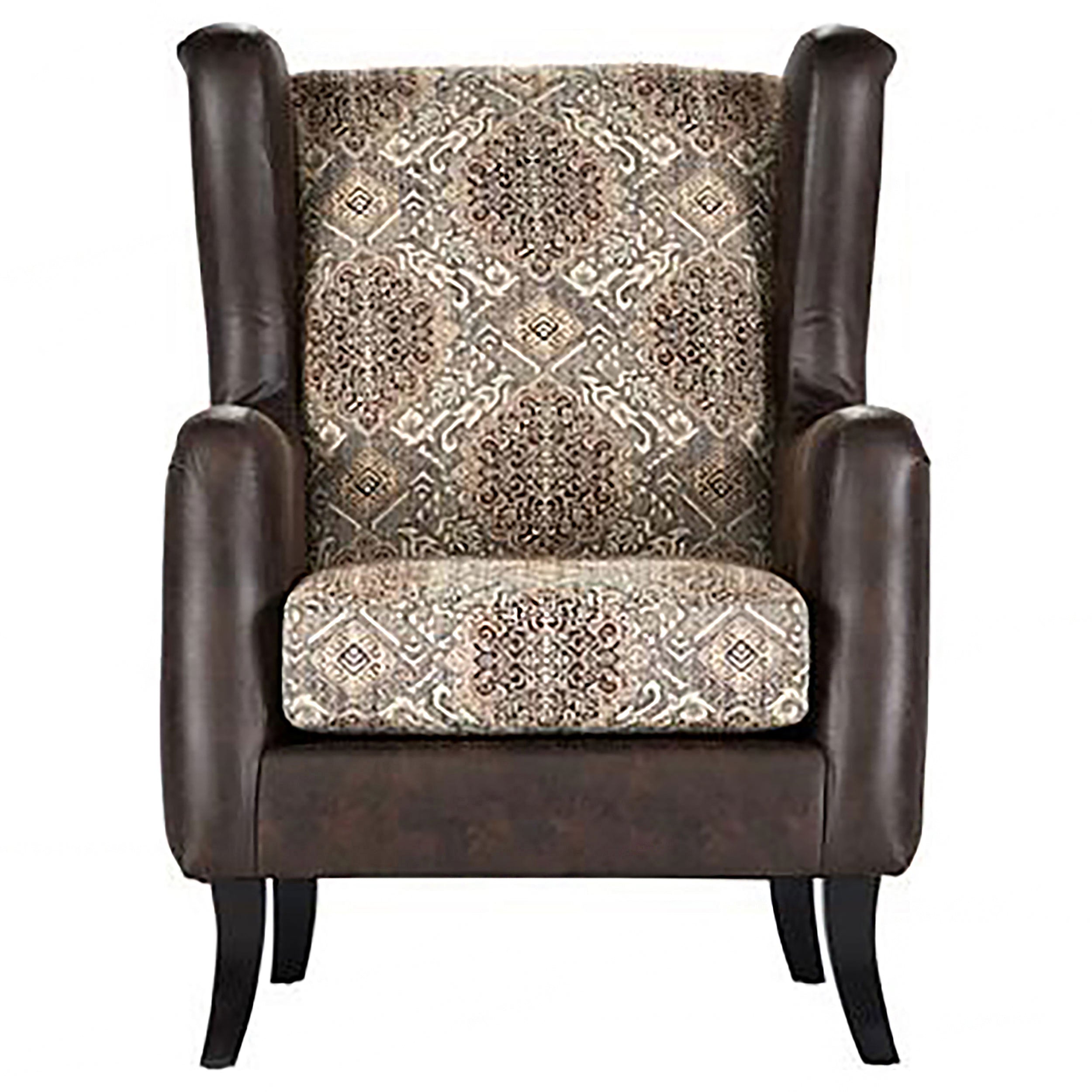 Elmbrook Upholstered Wingback Accent Club Chair Brown