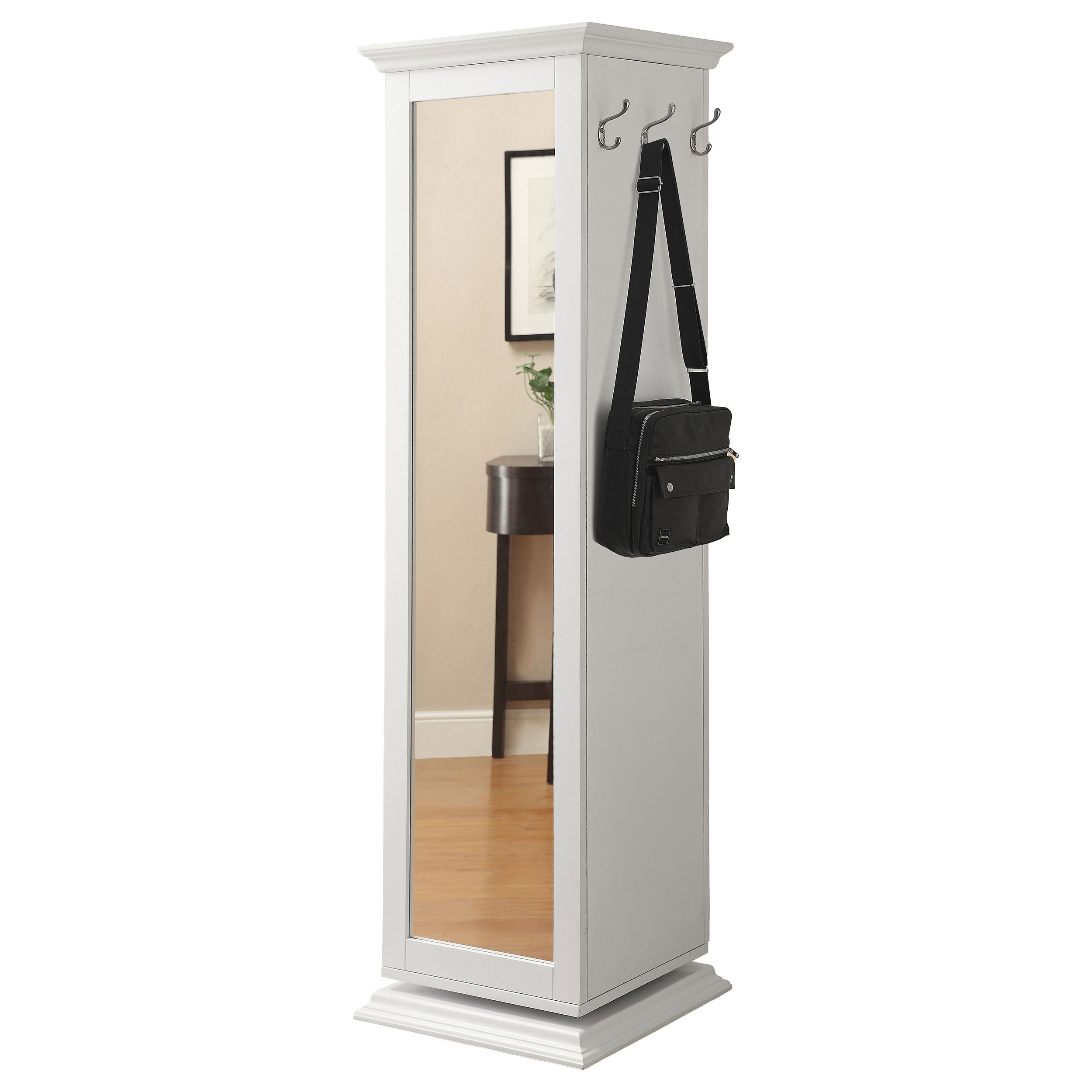 Robinsons Swivel Accent Cabinet with Cork Board White