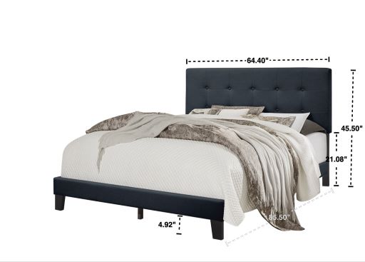 940 Charcoal Platform Bed - Twin, Full, Queen, King **NEW ARRIVAL**