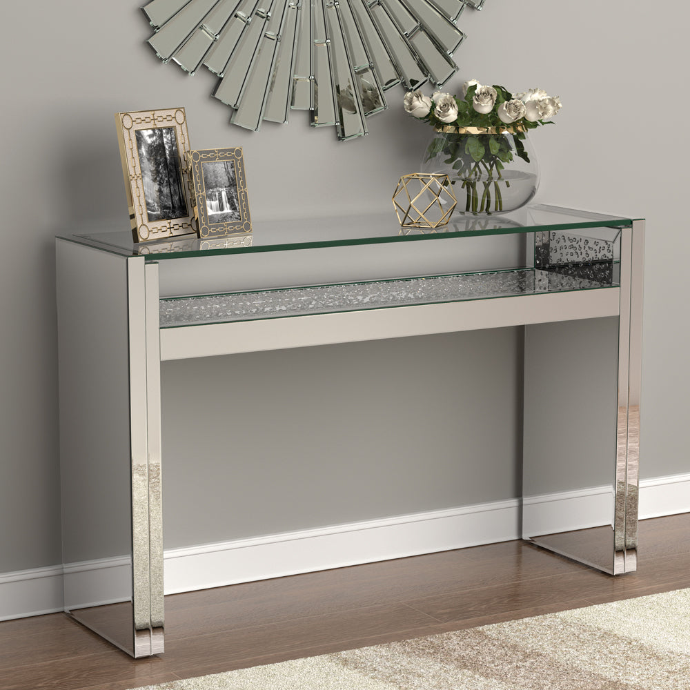 Edna 1-shelf Console Table Silver