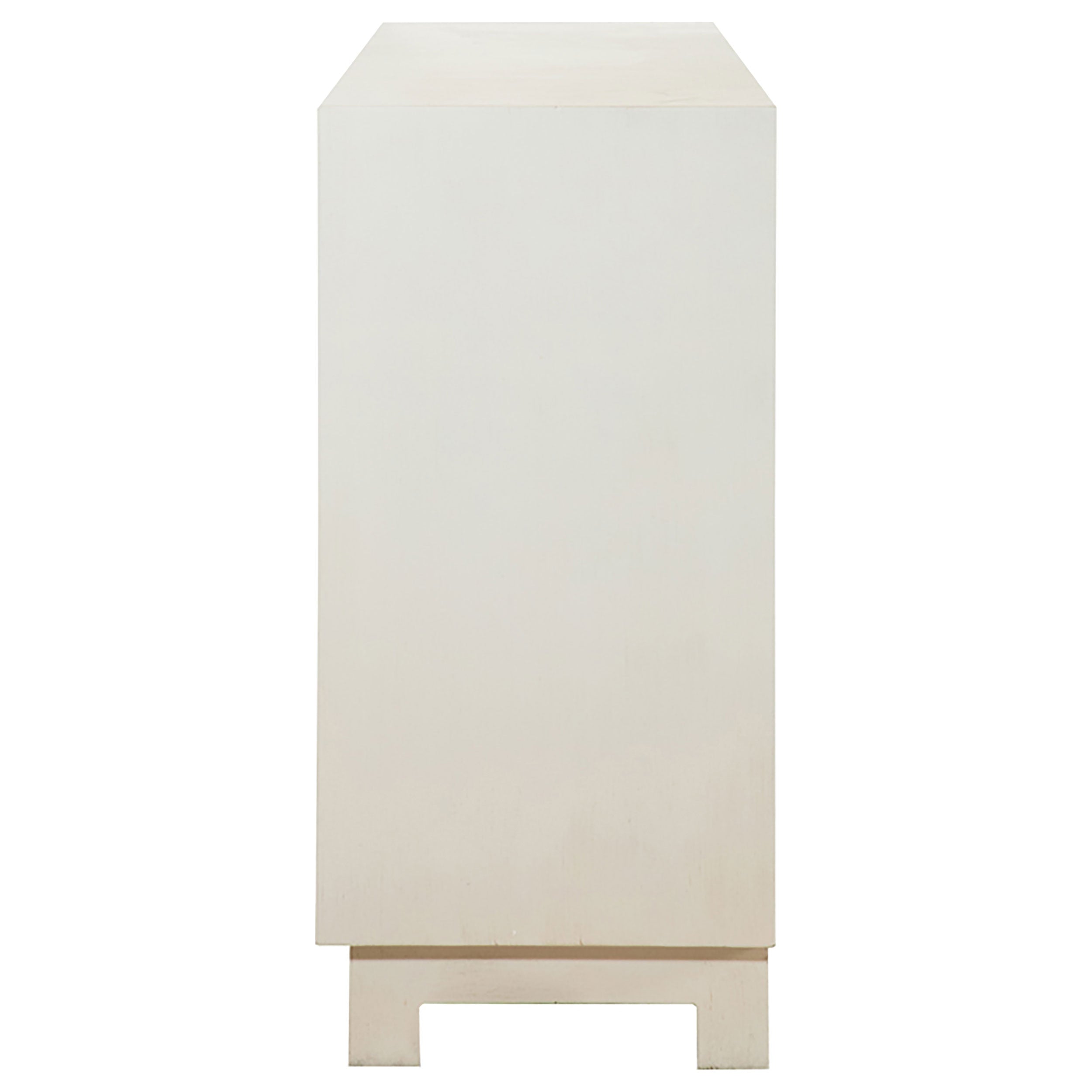 Voula Rectangular 4-door Accent Cabinet White and Gold