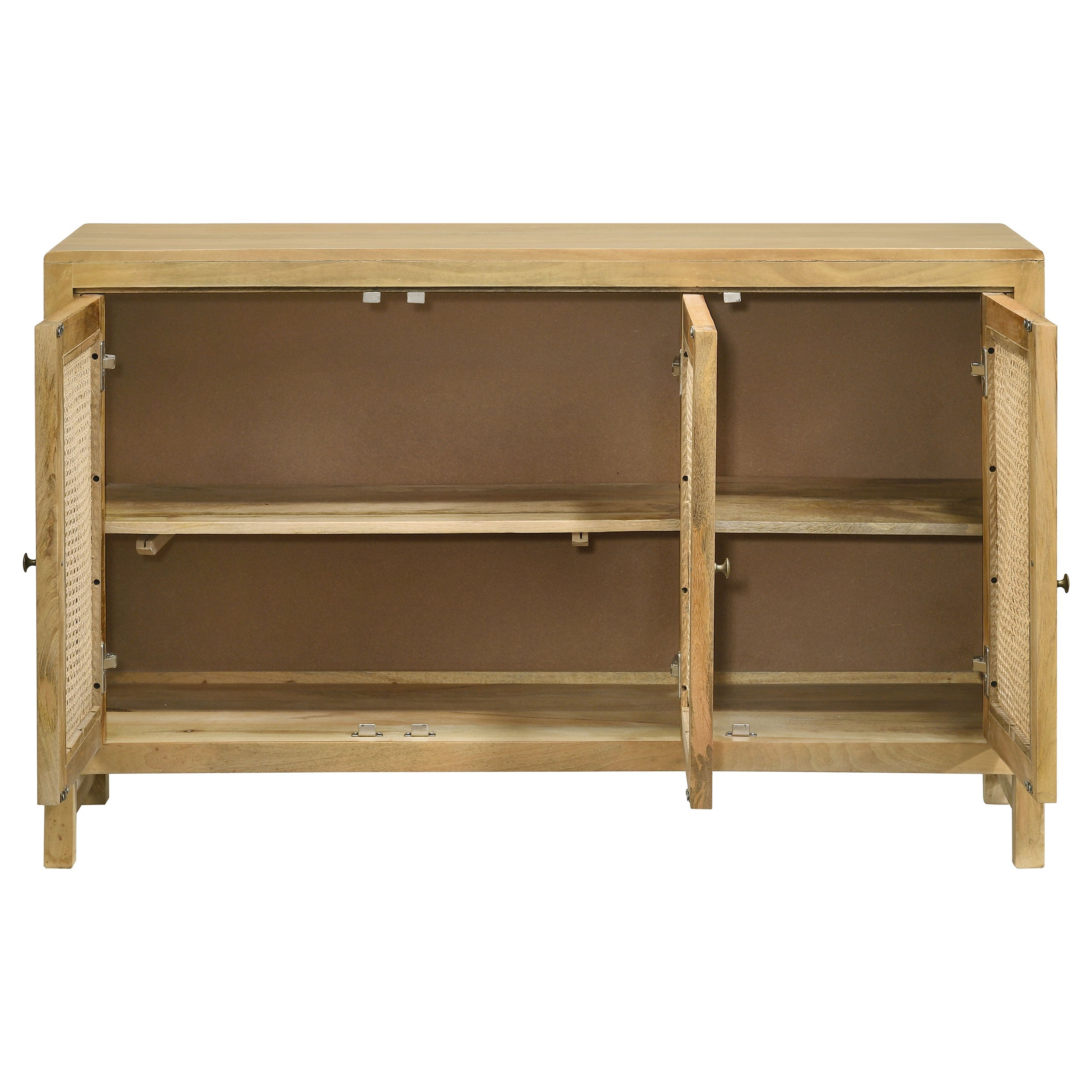 Zamora Rectangular 3-door Accent Cabinet Natural