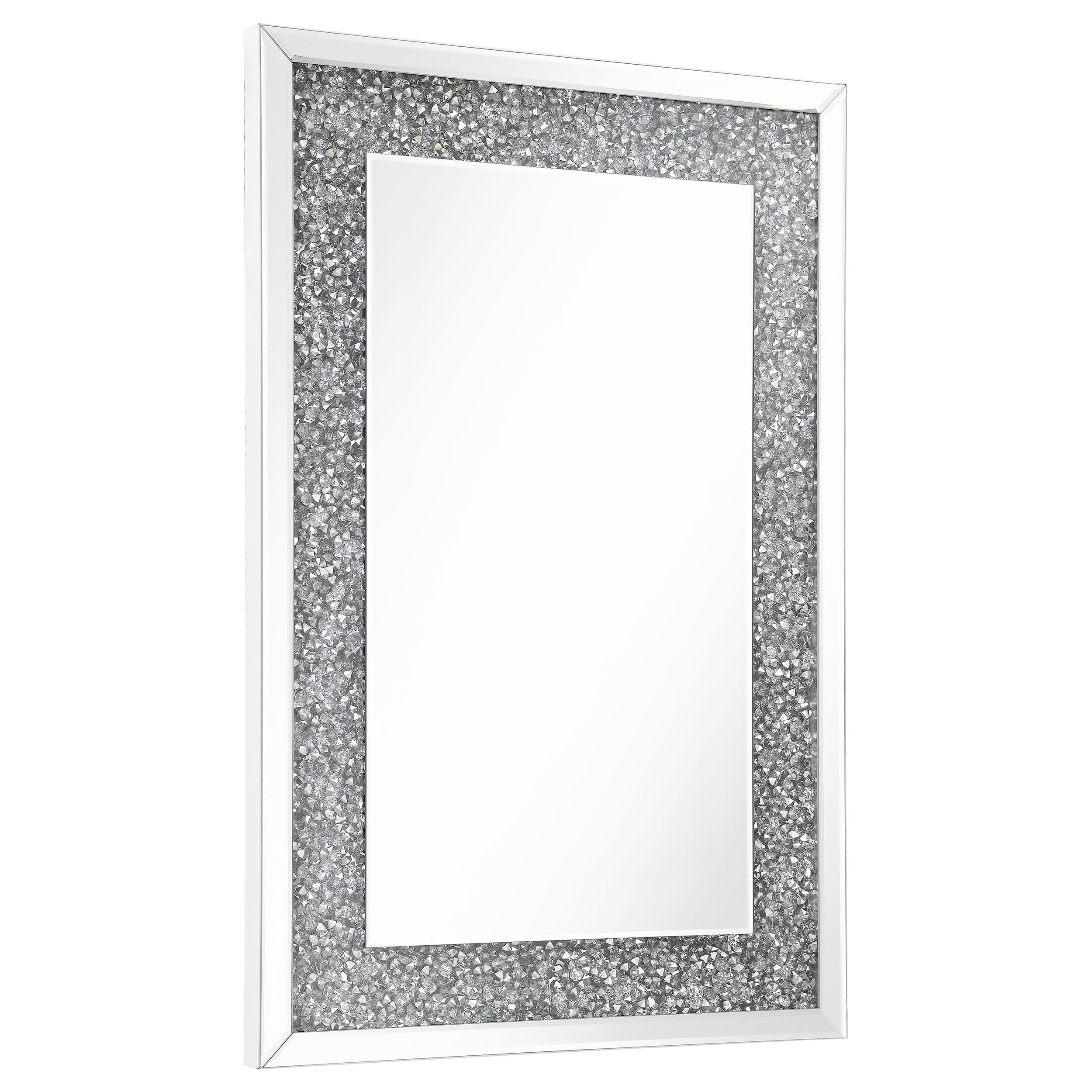 Valerie Crystal Inlay Rectangle Wall Mirror