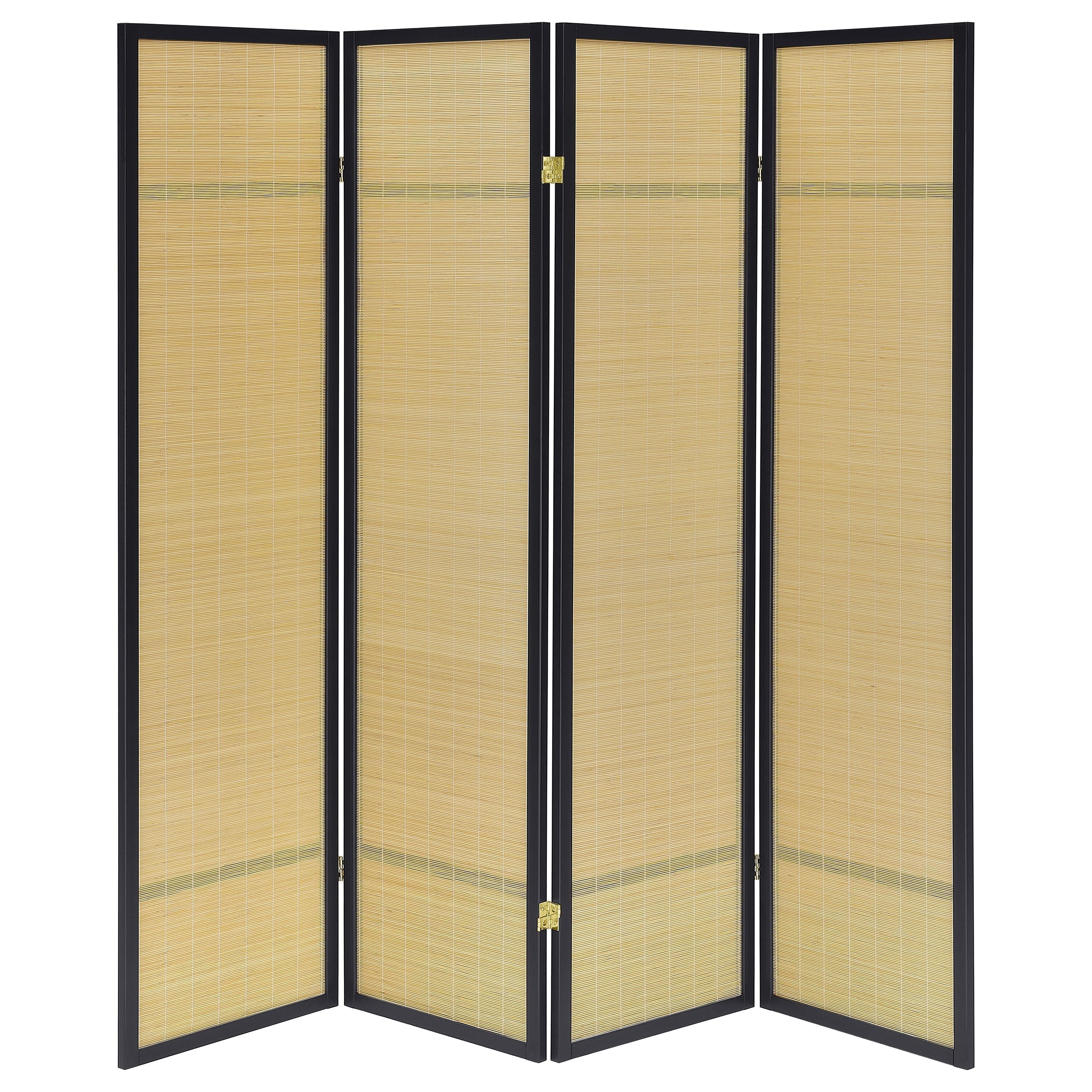 Pearce 4-panel Bamboo Room Divider Folding Screen Natural