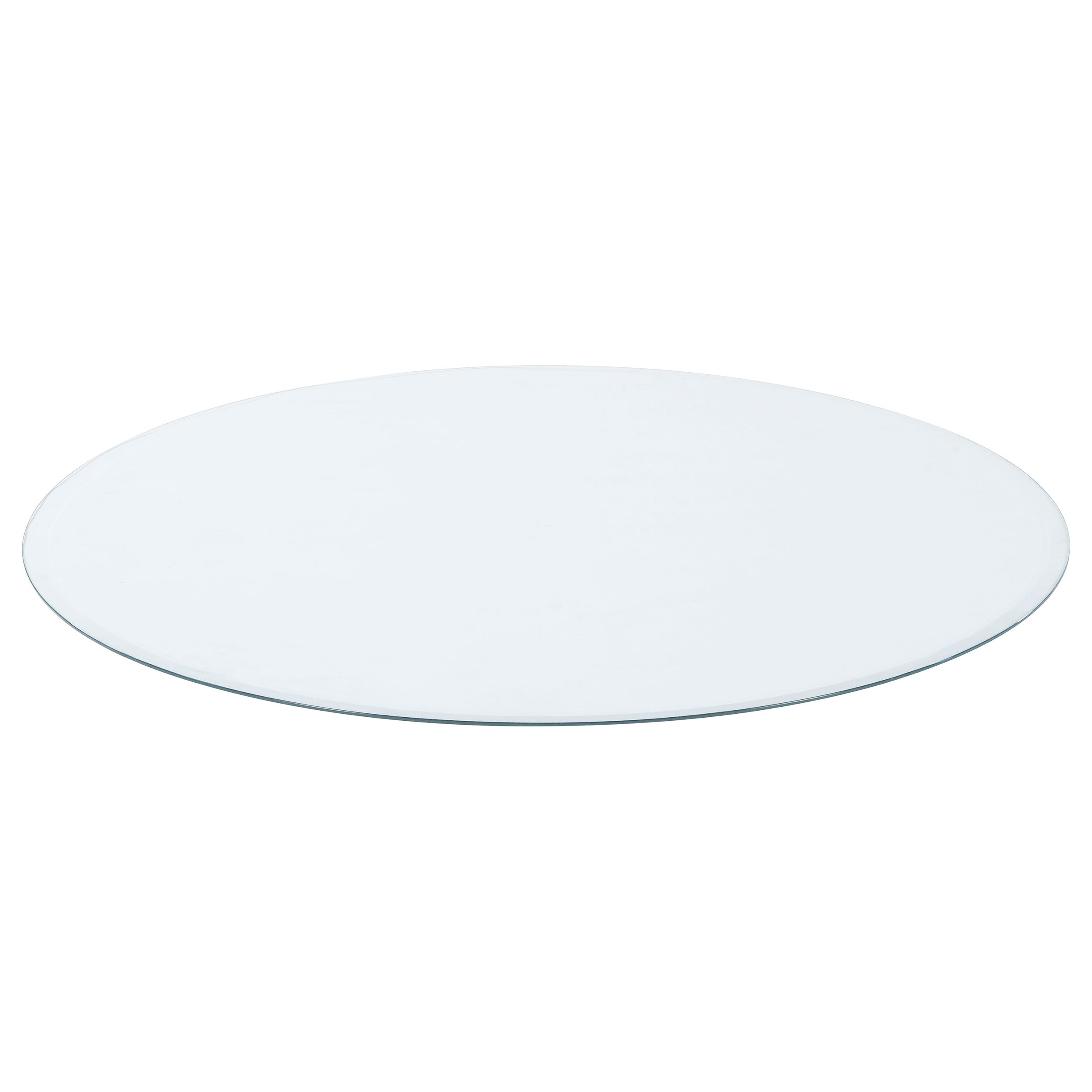 36-inch 8mm Round Clear Tempered Glass Top