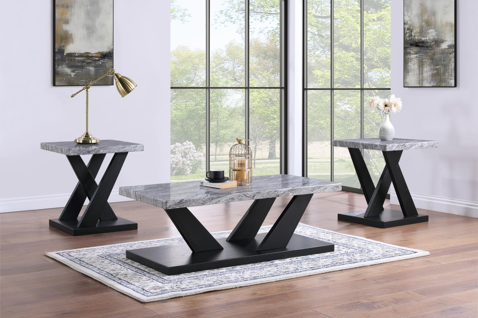 White Top 3 Pk Table Set (3/Cn)