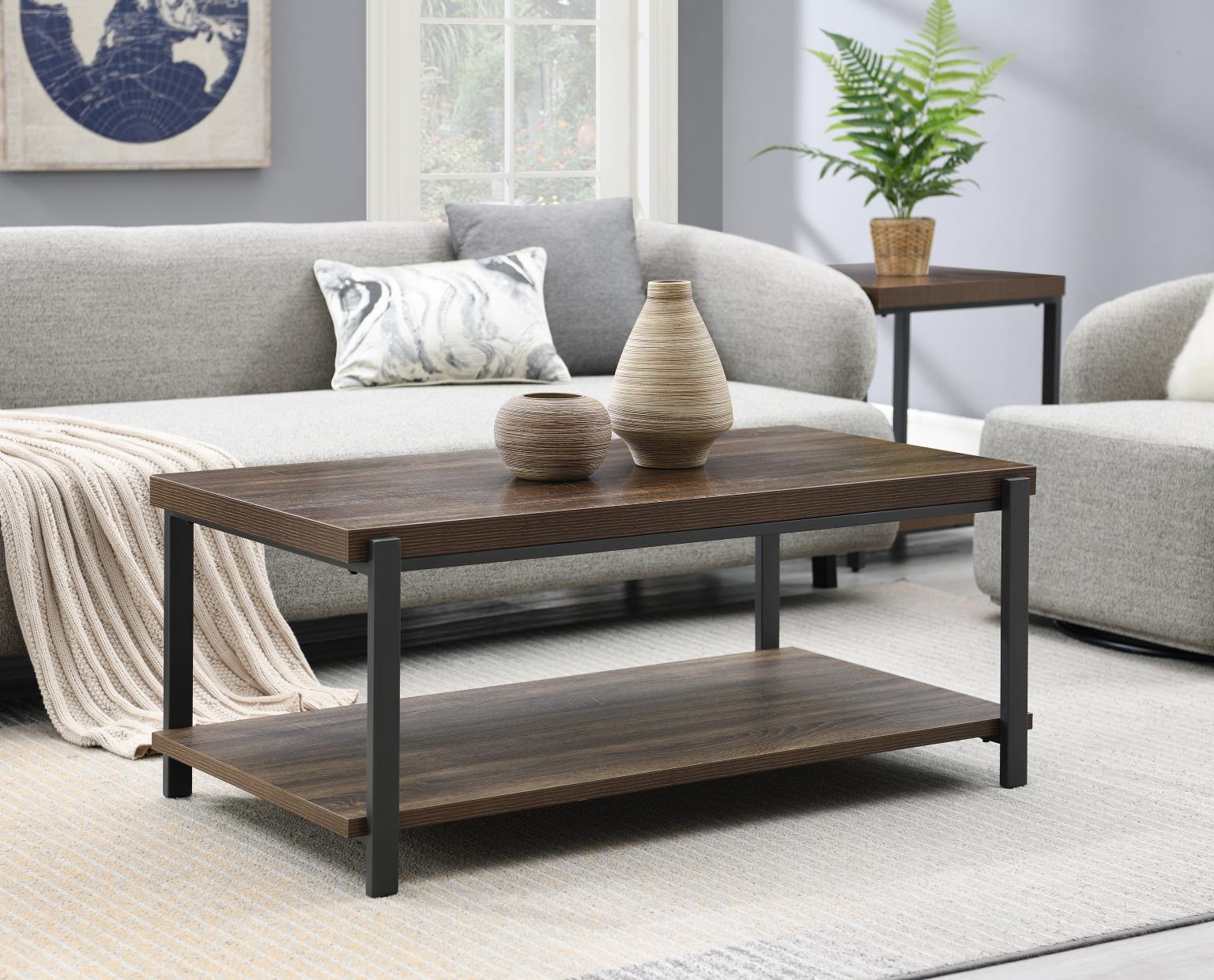 Gray Coffee Table & 2 End Table