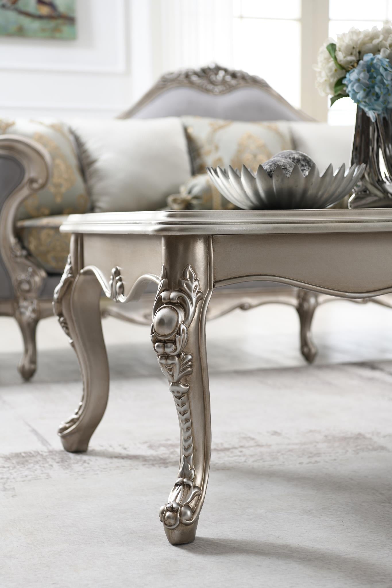 Traditional Champagnesilver Coffee Table