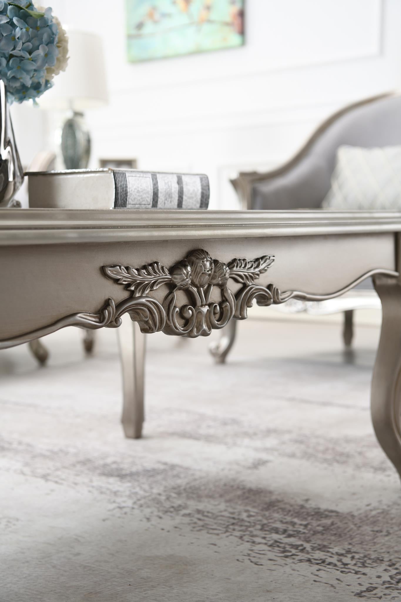 Traditional Champagnesilver Coffee Table