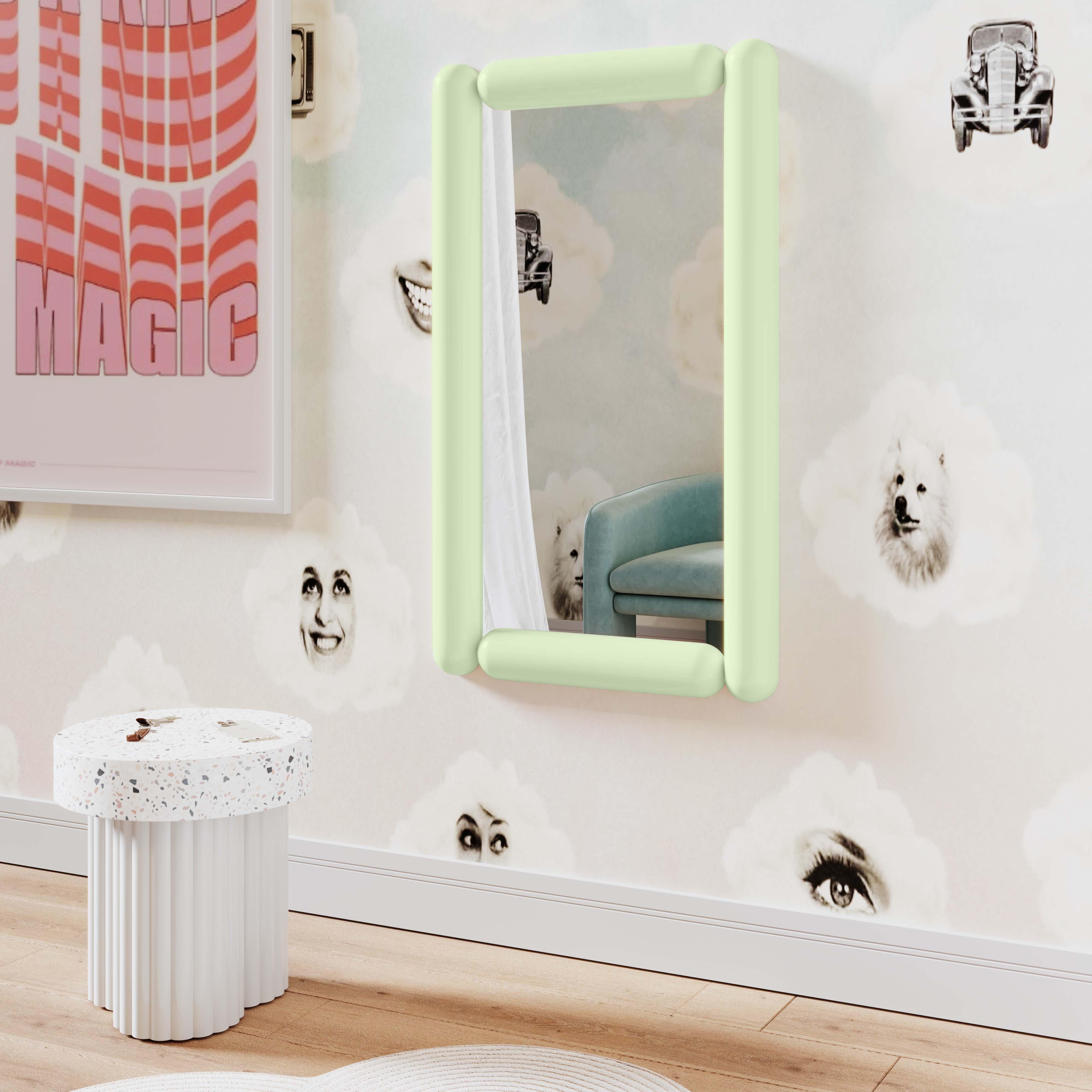 Cozzi Mint Green Wall Mirror